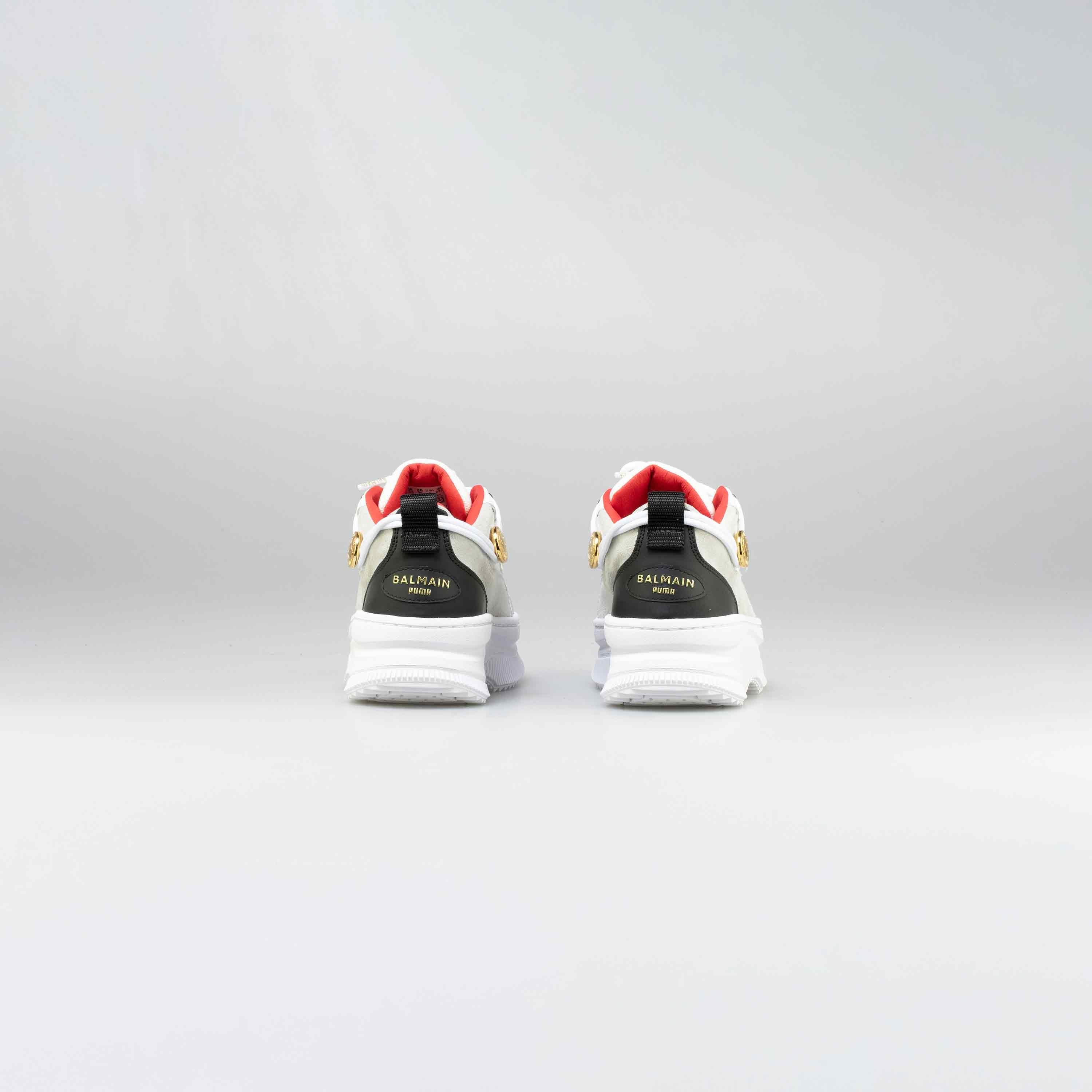 Balmain X Puma Deva Womens Lifestyle Shoe - White/Black-Red-Gold、mySite、dreamappss