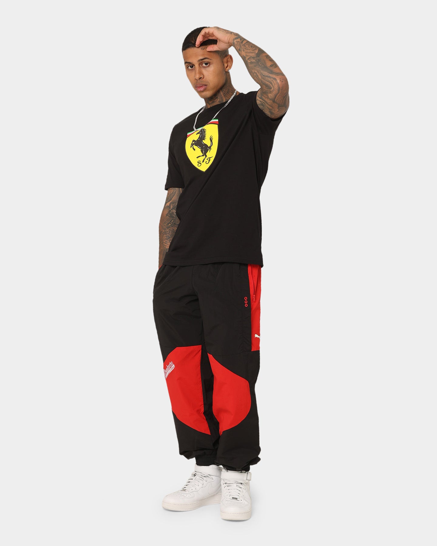 Puma X Ferrari Motorsports Race Big Shield T-Shirt Puma Black、mySite、zt4zffjzw