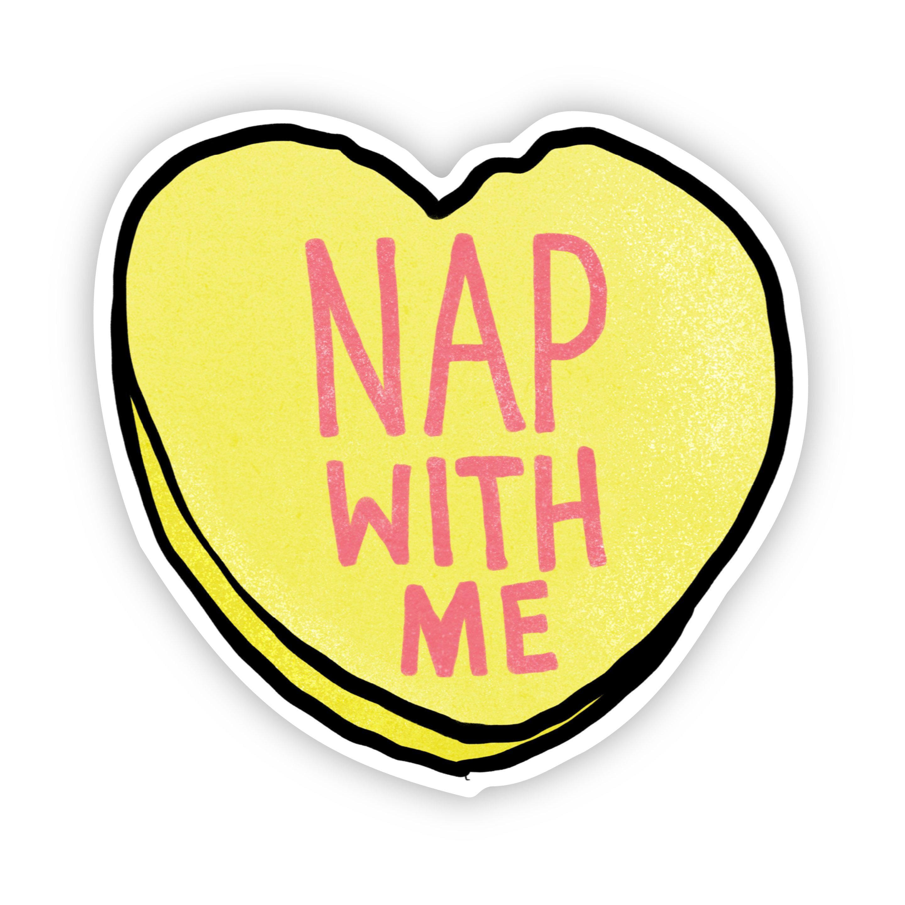  Nap With Me Heart Sticker、mySite、elrpsem3k