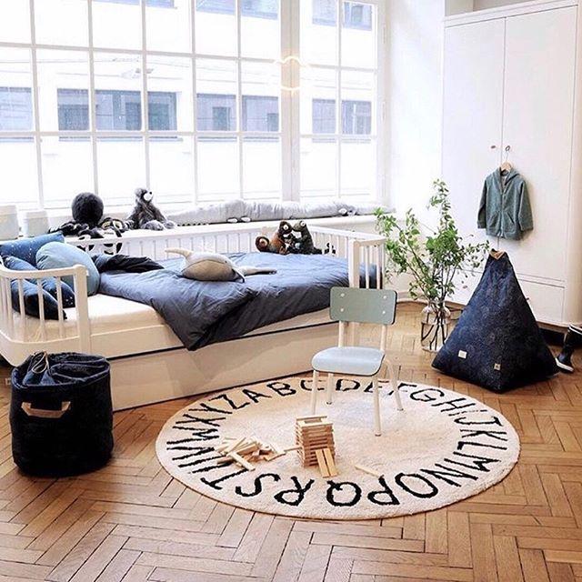 Round ABC Natural Black Machine Washable Kids Area Rug、mySite、gigharbornorthrealestate