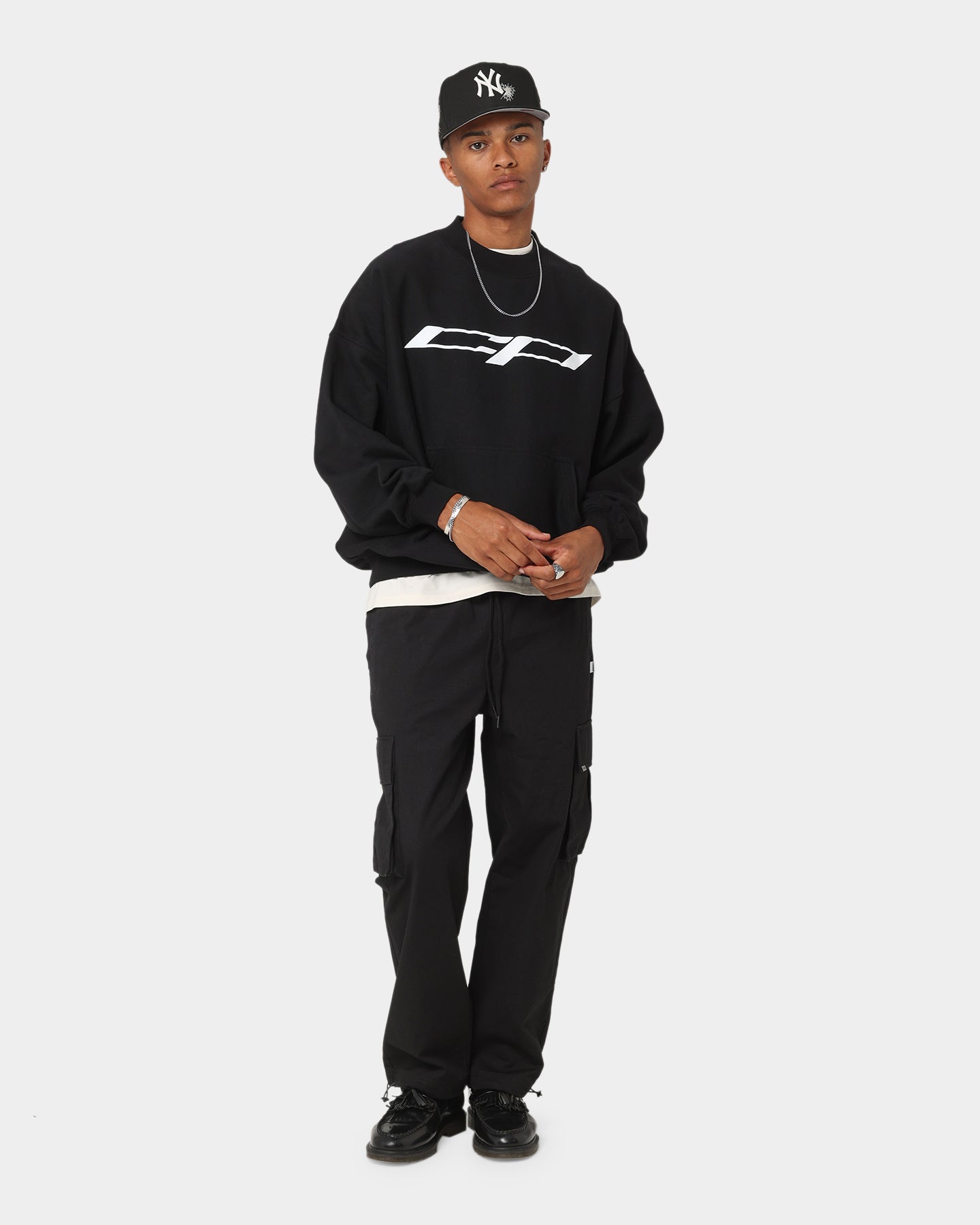 Carré CP Global Oversized Crewneck Black、mySite、zt4zffjzw