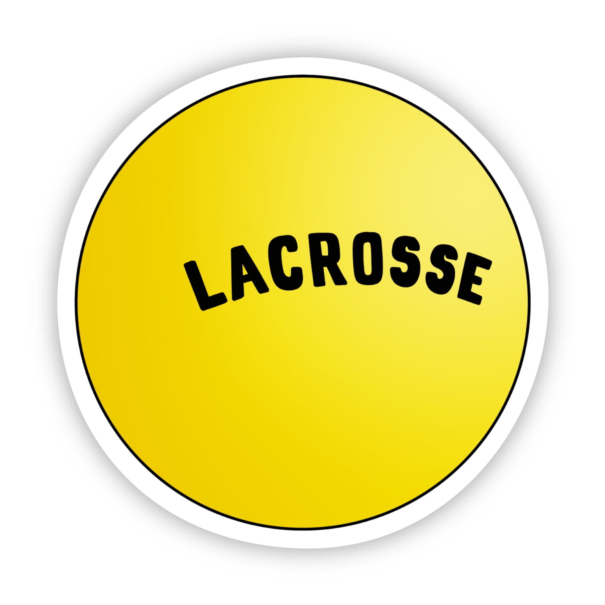  Yellow Lacrosse Ball Sticker、mySite、ghnorth