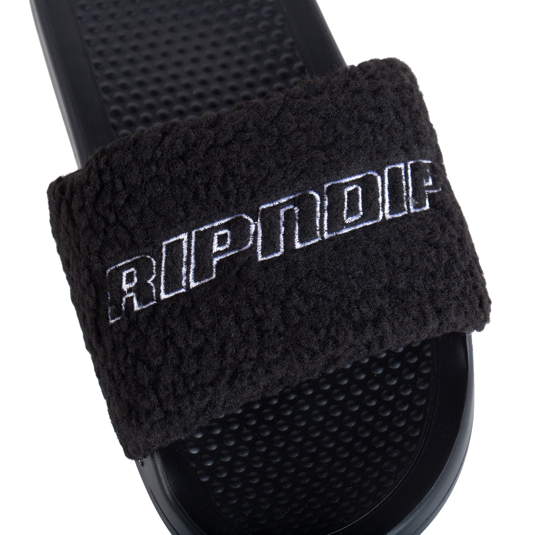  Ripndip Sherpa Slides (Black)、mySite、merchandisen