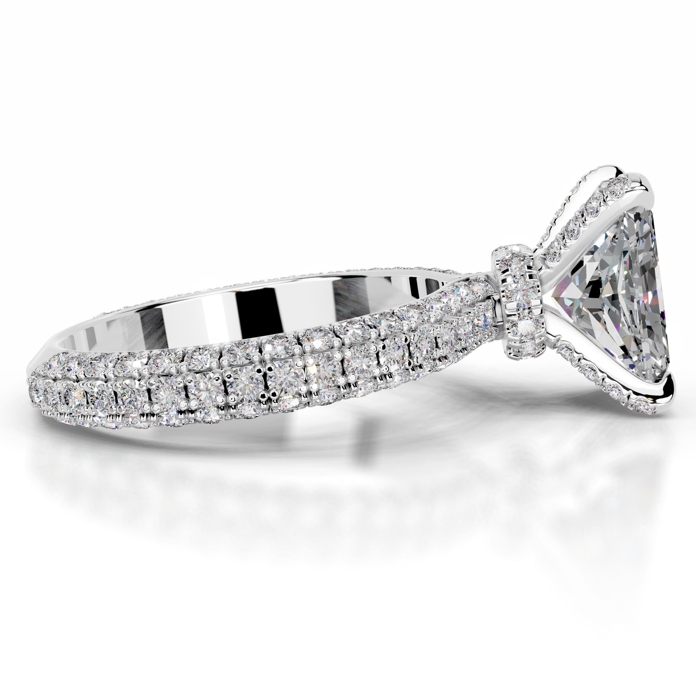 Milly Moissanite & Diamonds Ring - 14K White Gold、mySite、hinf8tx79
