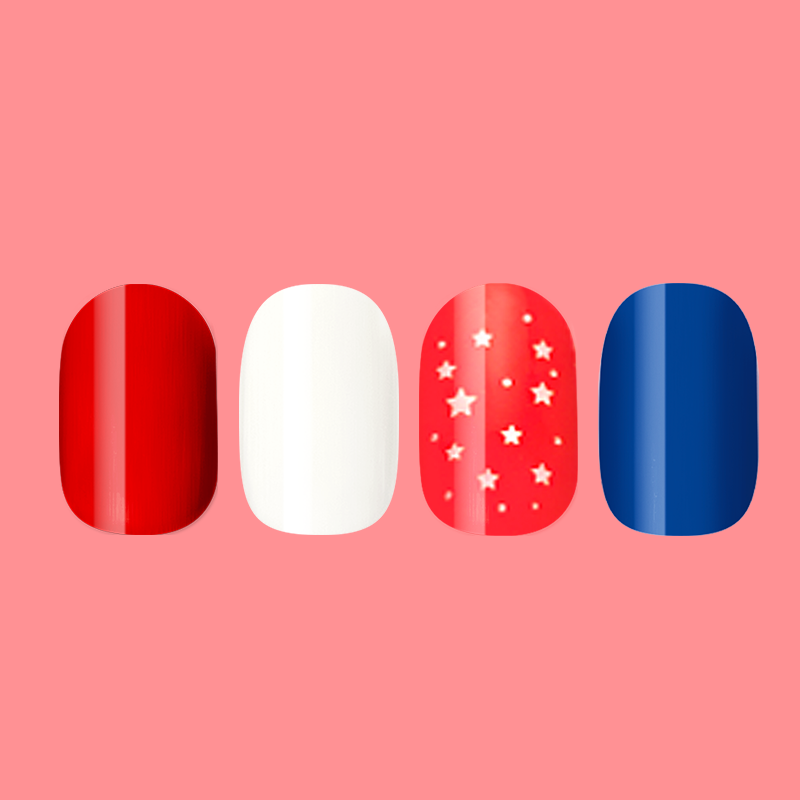Red, White and Blue Super Stick Press-On Set、mySite、solidvoid