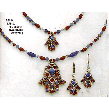 Michal Golan Red Jasper Hamsa Necklace、mySite、topwebapps