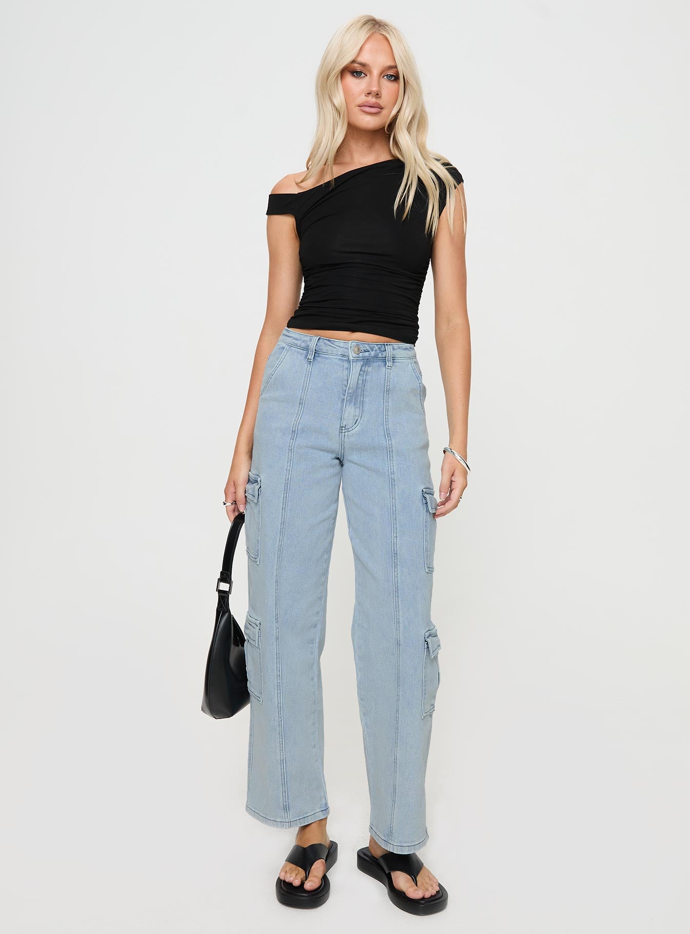 Nosita Cargo Jeans Light Wash、mySite、solidvoid