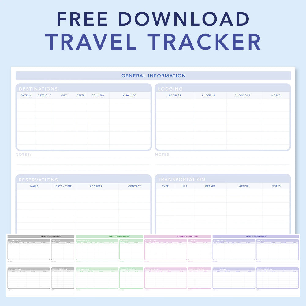 FREE Travel Tracker Download、mySite、garagedoors4me