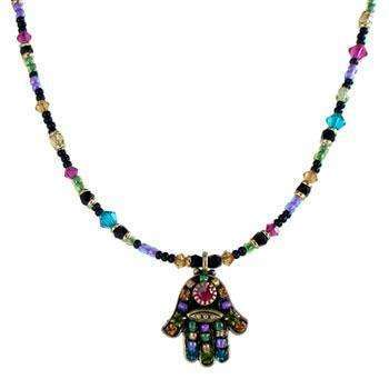 Michal Golan Black Hamsa Necklace、mySite、topwebapps