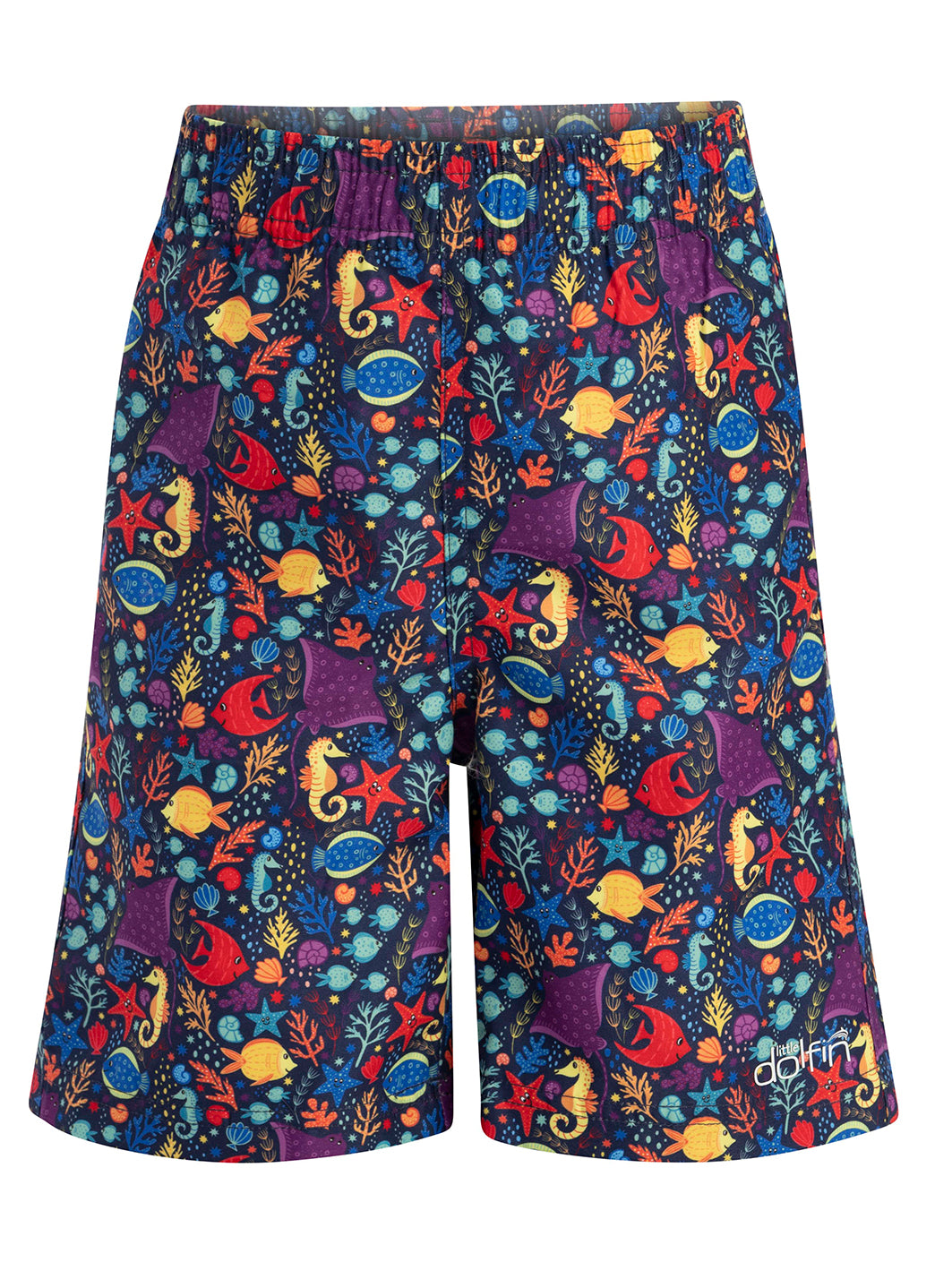 Dolfin Boys' Little Fish Print Swim Trunks (Toddler, Little Kid)、mySite、noshort