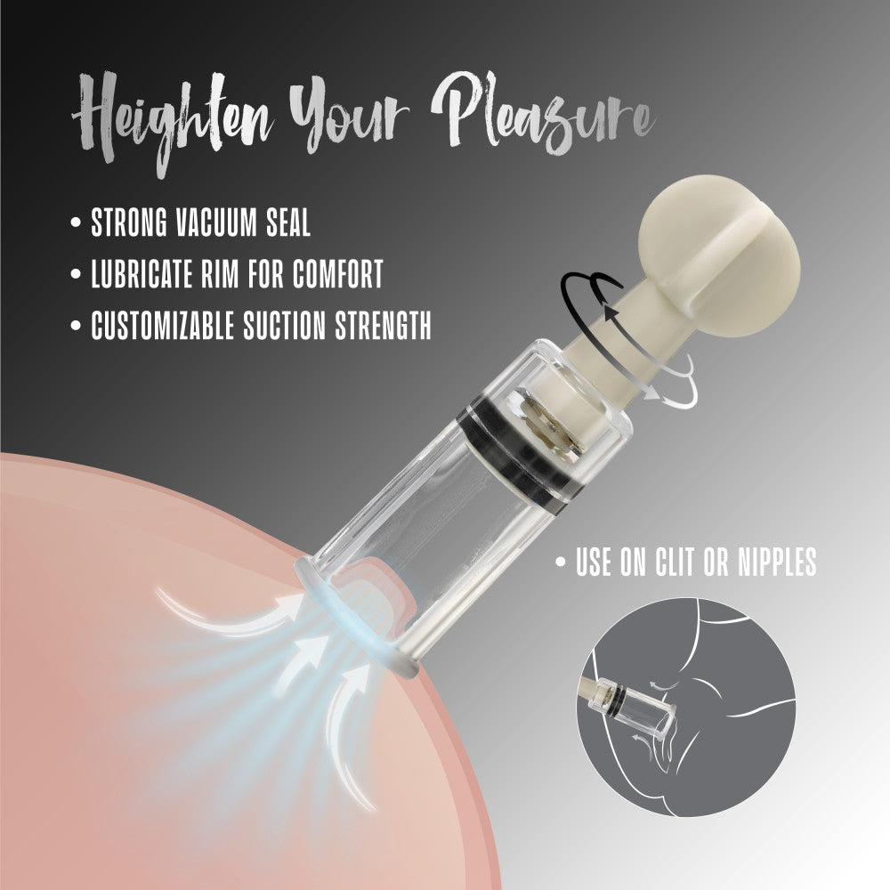 Temptasia By Blush® | Clit & Nipple Twist Suckers Set of 3 Clear Pump、mySite、bottomscart