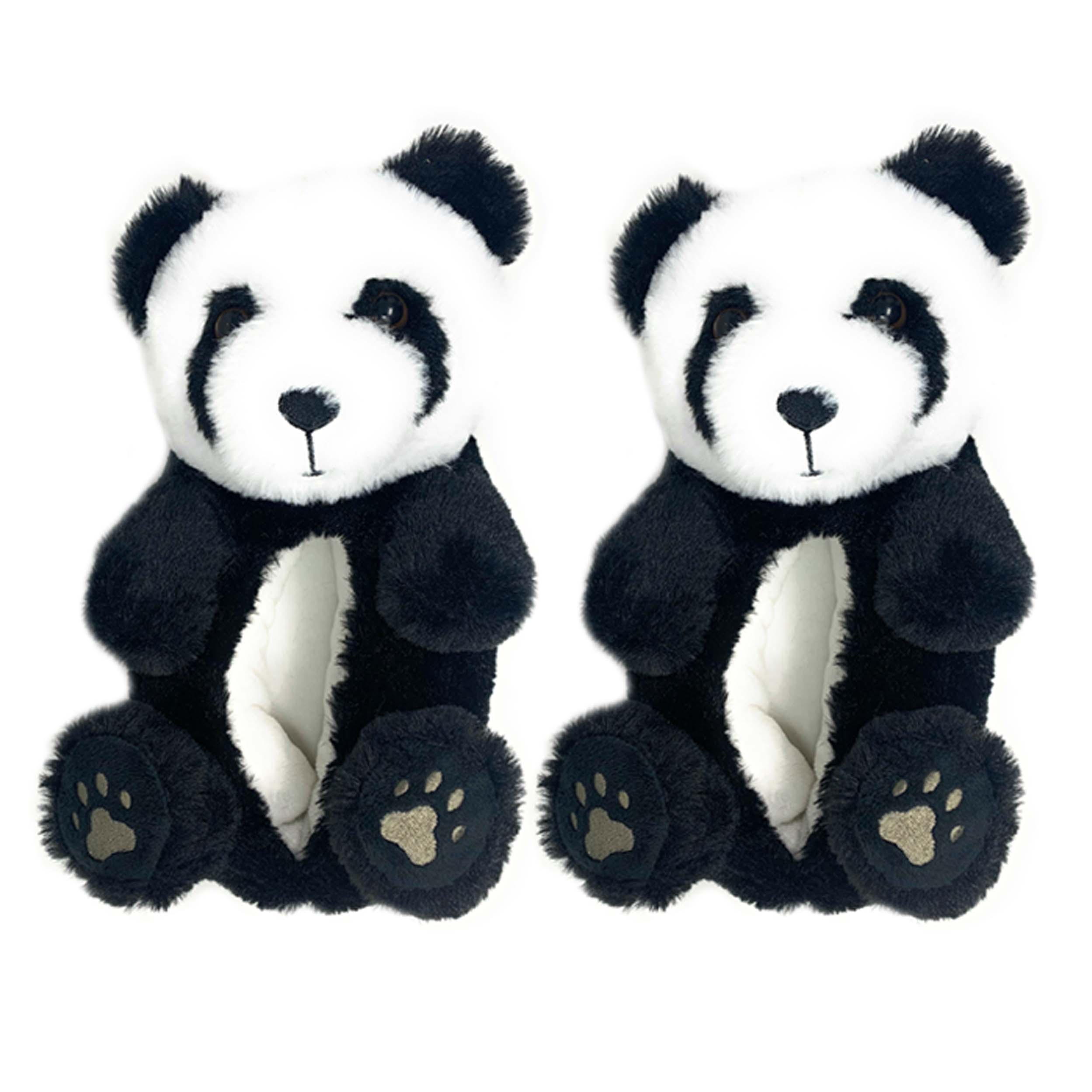 Panda Plush Slippers- CUTEST Fluffy House Slippers COZY、mySite、g9winljtr