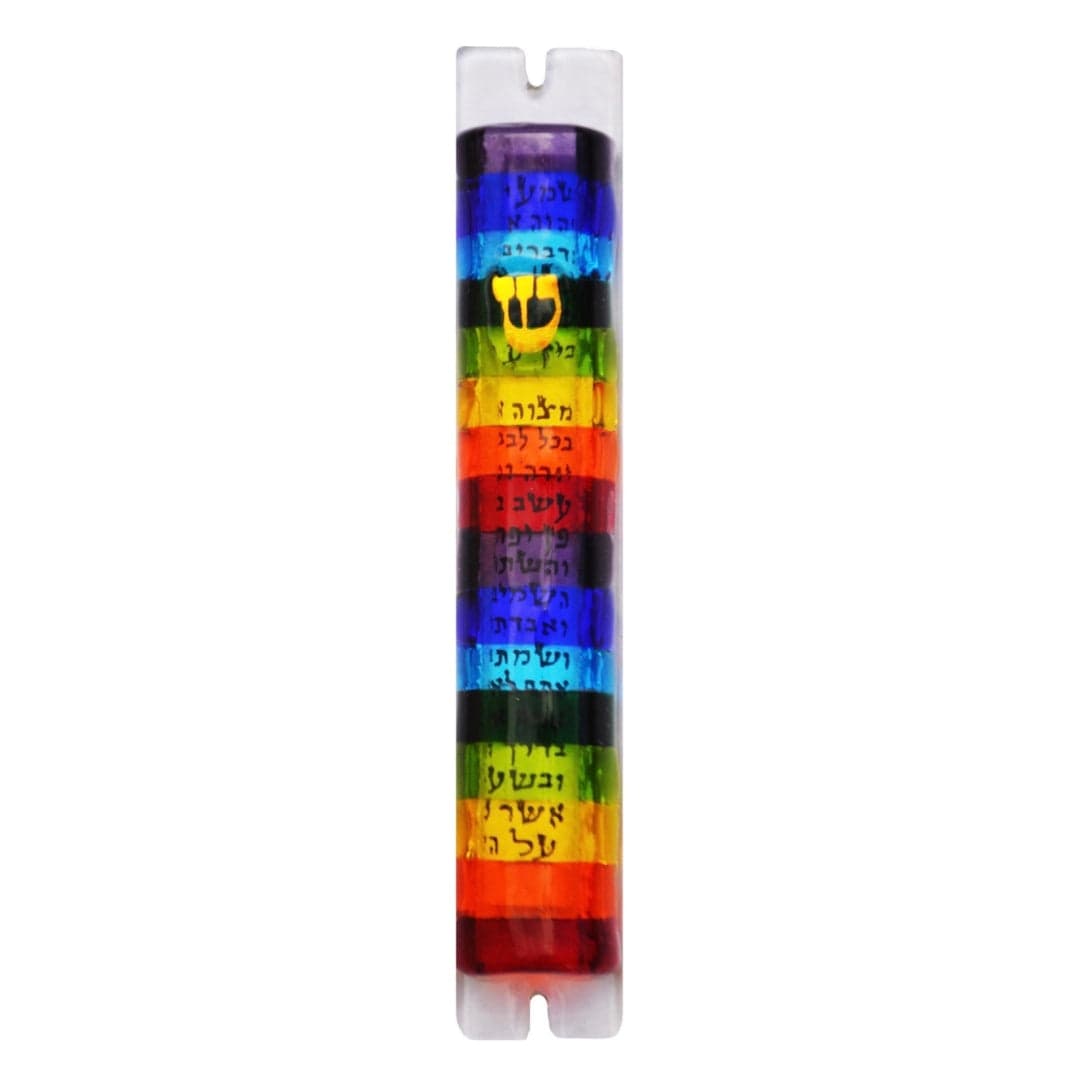 Glass Rainbow Mezuzah by Sandi Katz、mySite、topwebapps