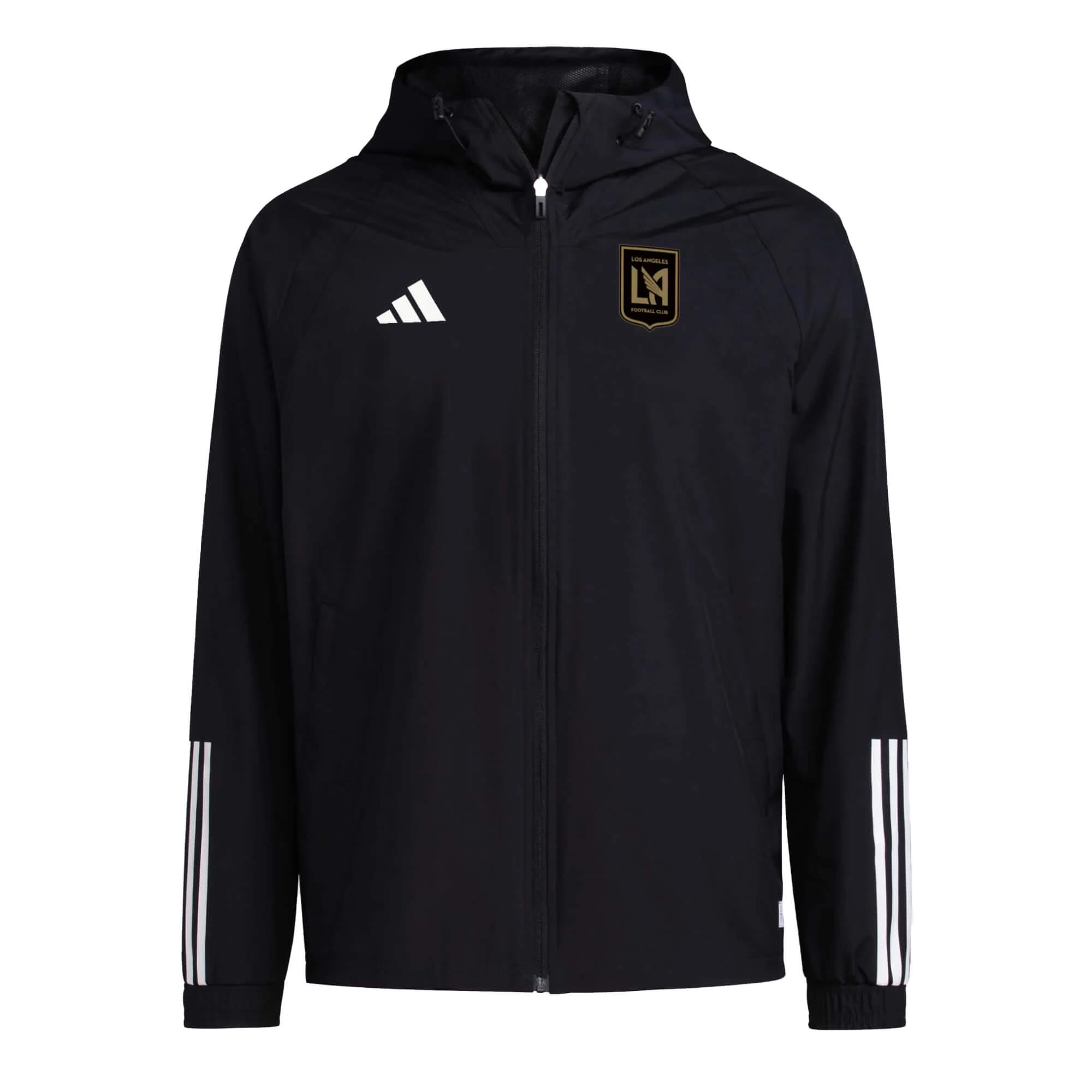 adidas Men's 2024 LAFC Tiro 23 AW Jacket Black/White、mySite、noshort