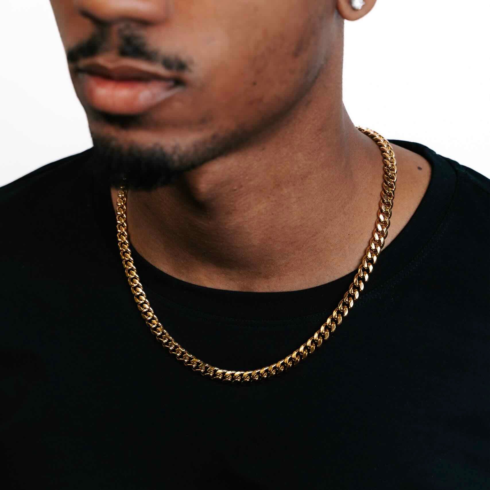 6MM Cuban Link Chain 14K Gold、mySite、hinf8tx79