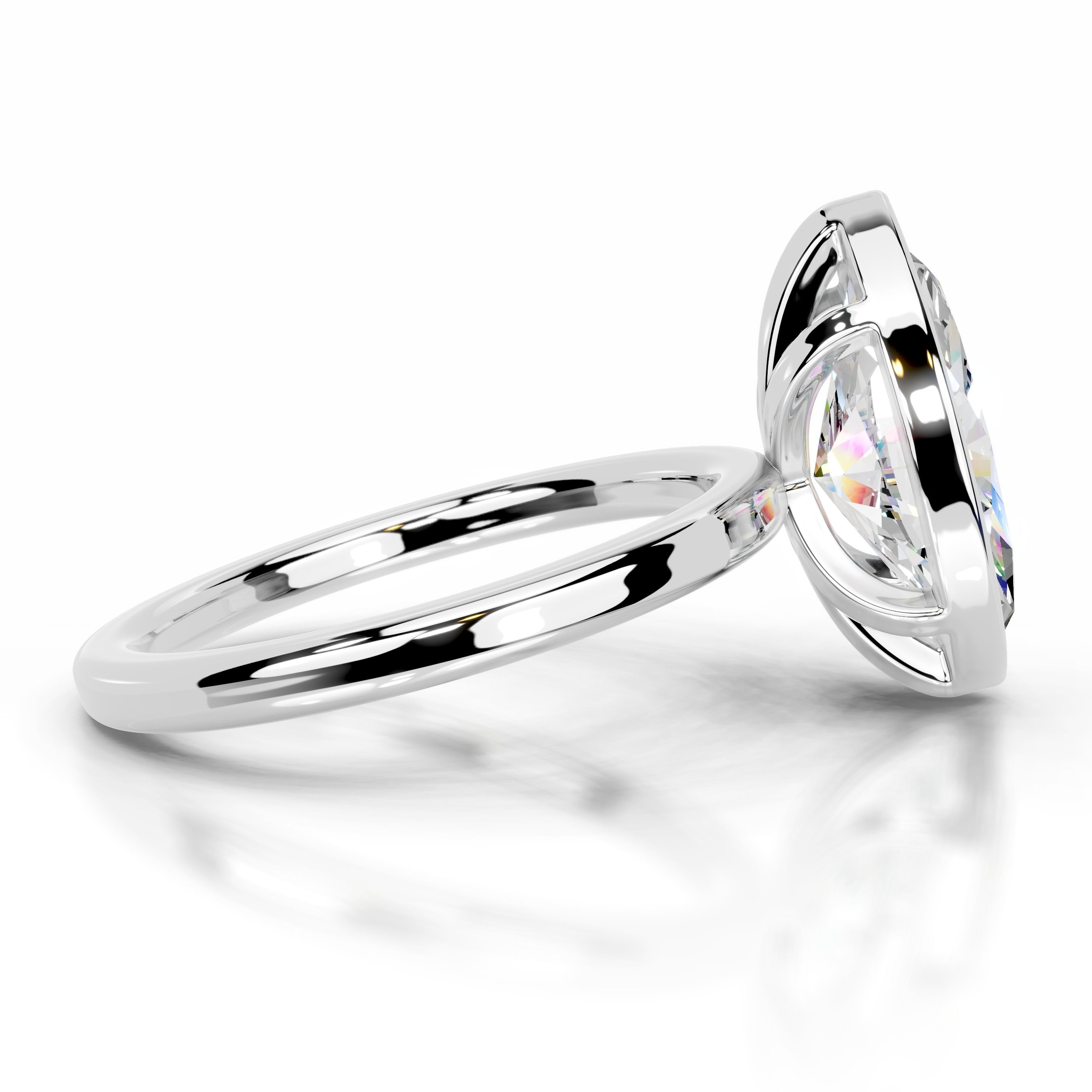 Dima Moissanite Ring - 18K White Gold、mySite、hinf8tx79
