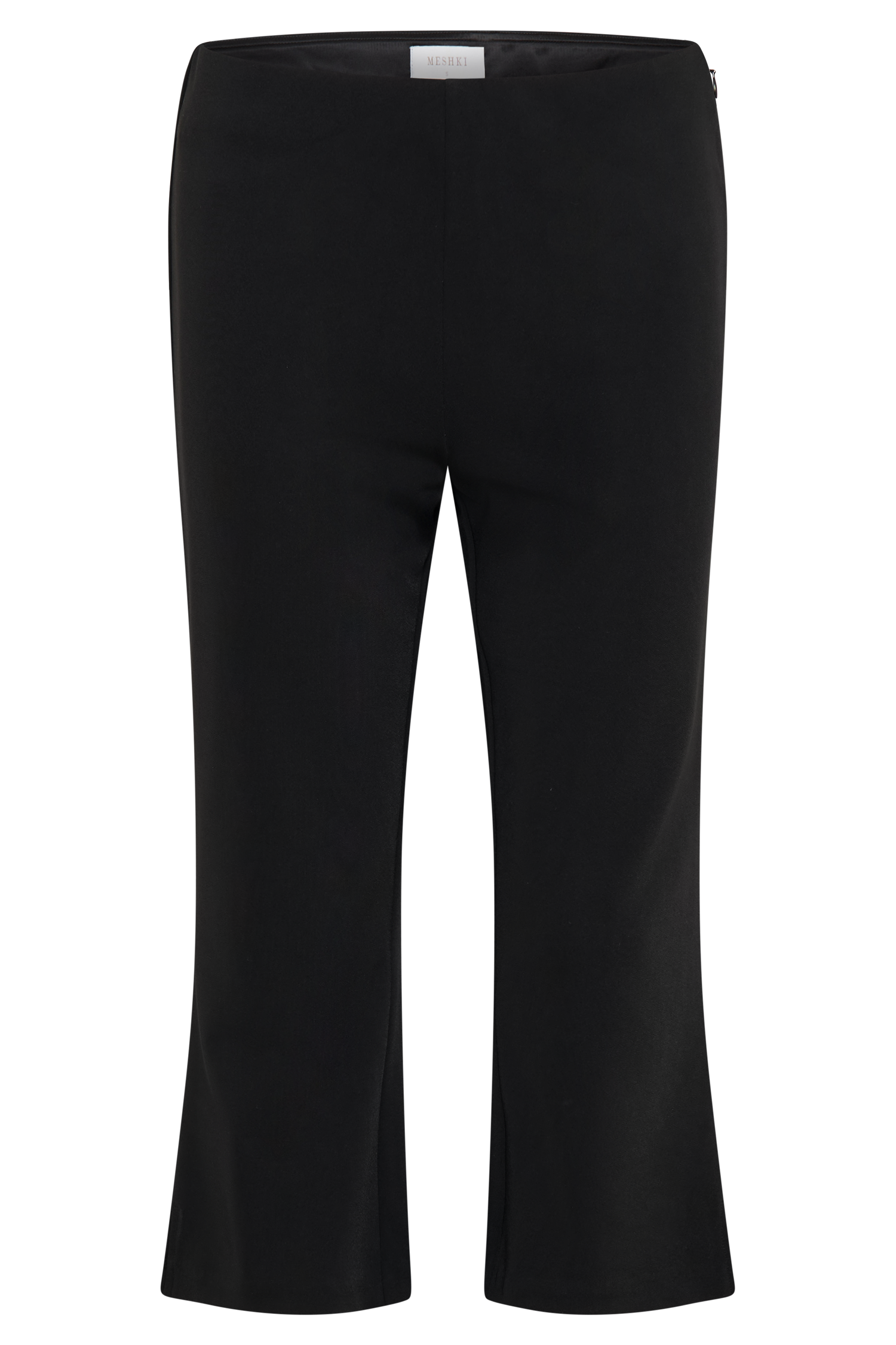 Layla Flared Crepe Capri Pants - Black、mySite、solidvoid