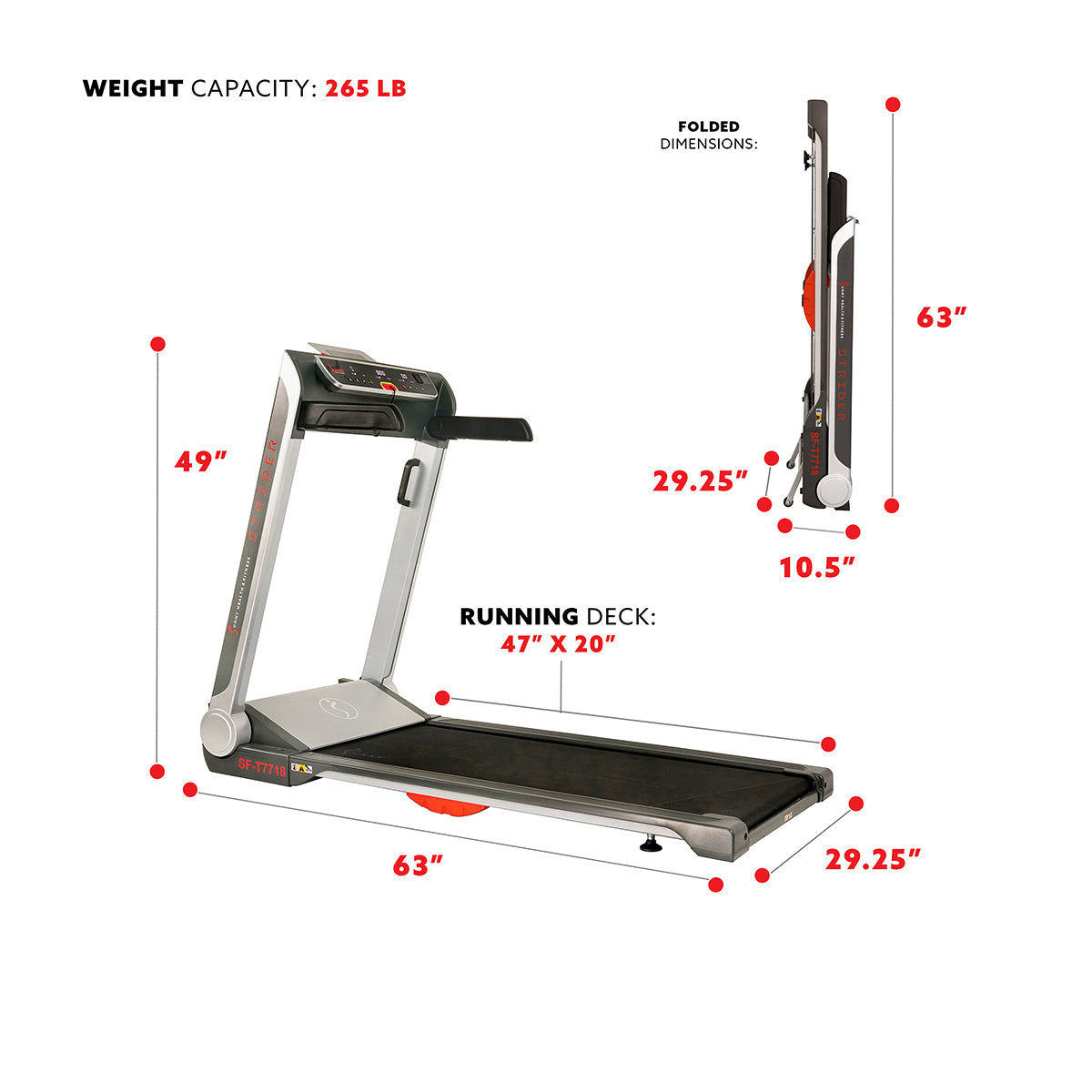  Pro Treadmill Wide Flat Folding & Low Deck、mySite、ghnorth