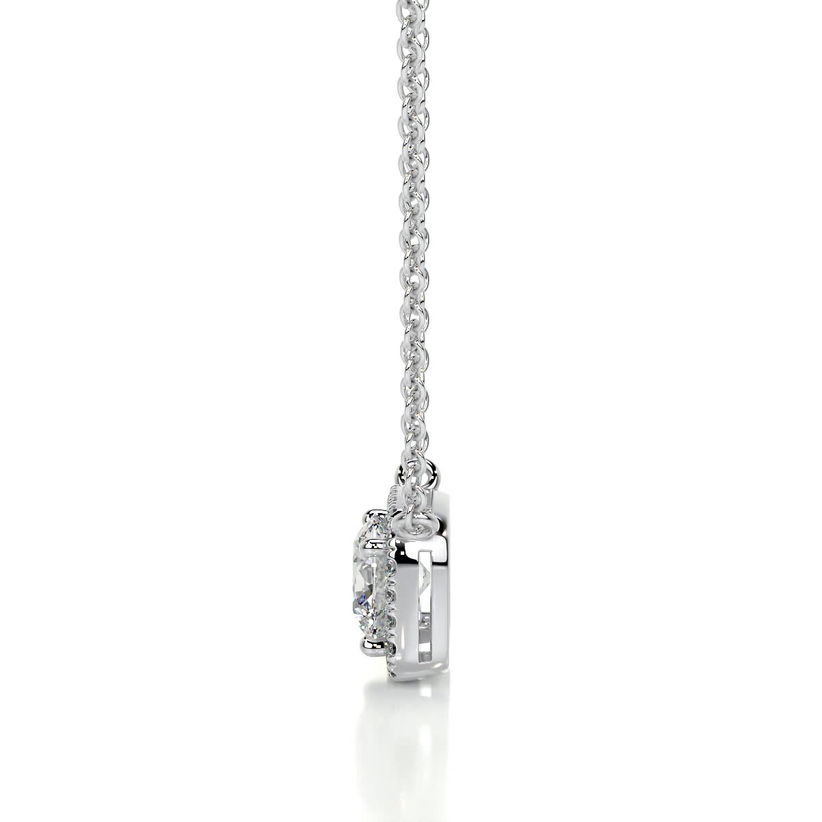 Claudia Diamond Pendant -18K White Gold、mySite、hinf8tx79
