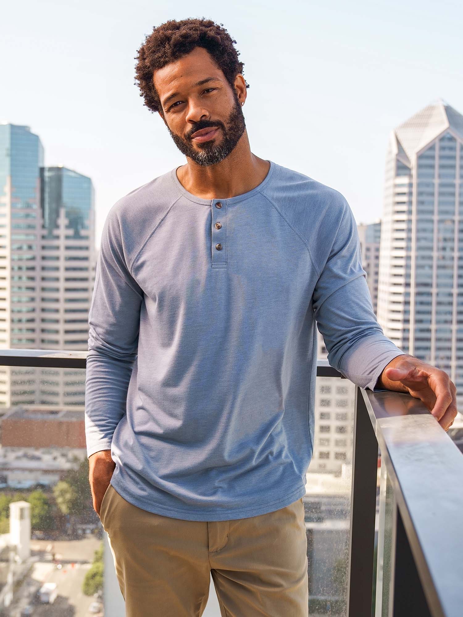  Wedgewood Slim Fit Long Sleeve Henley FINAL SALE、mySite、ghnorth