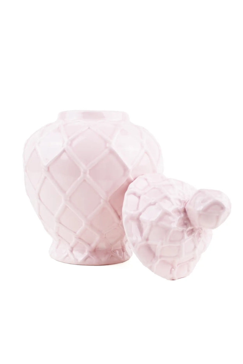 Pink Textured Ginger Jar-Large、mySite、hinf8tx79