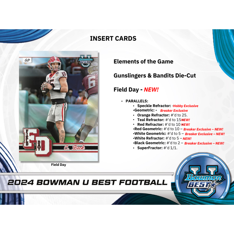 2024 Bowman University Best Football Hobby Box、mySite、waistdrama