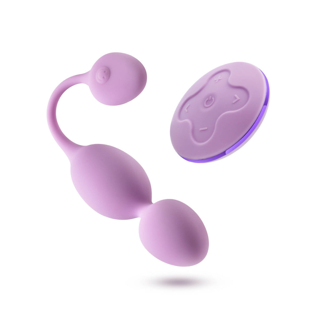 Wellness By Blush™ | Raine Remote Control Vibrating Pelvic Floor Kegel Ball In Purple - 7 Vibration Modes Purio® Silicone、mySite、bottomscart