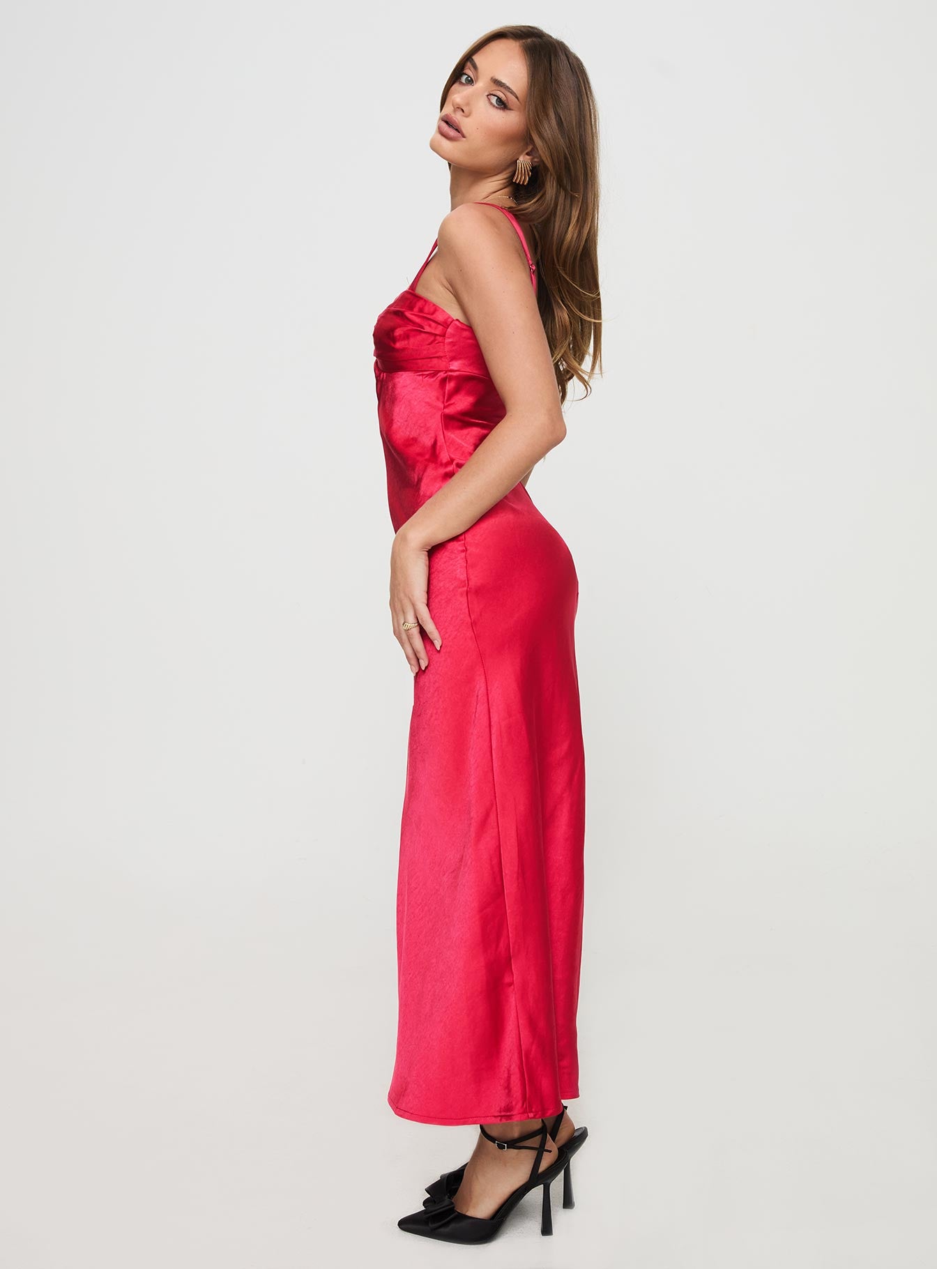 Joane Maxi Dress Red、mySite、solidvoid