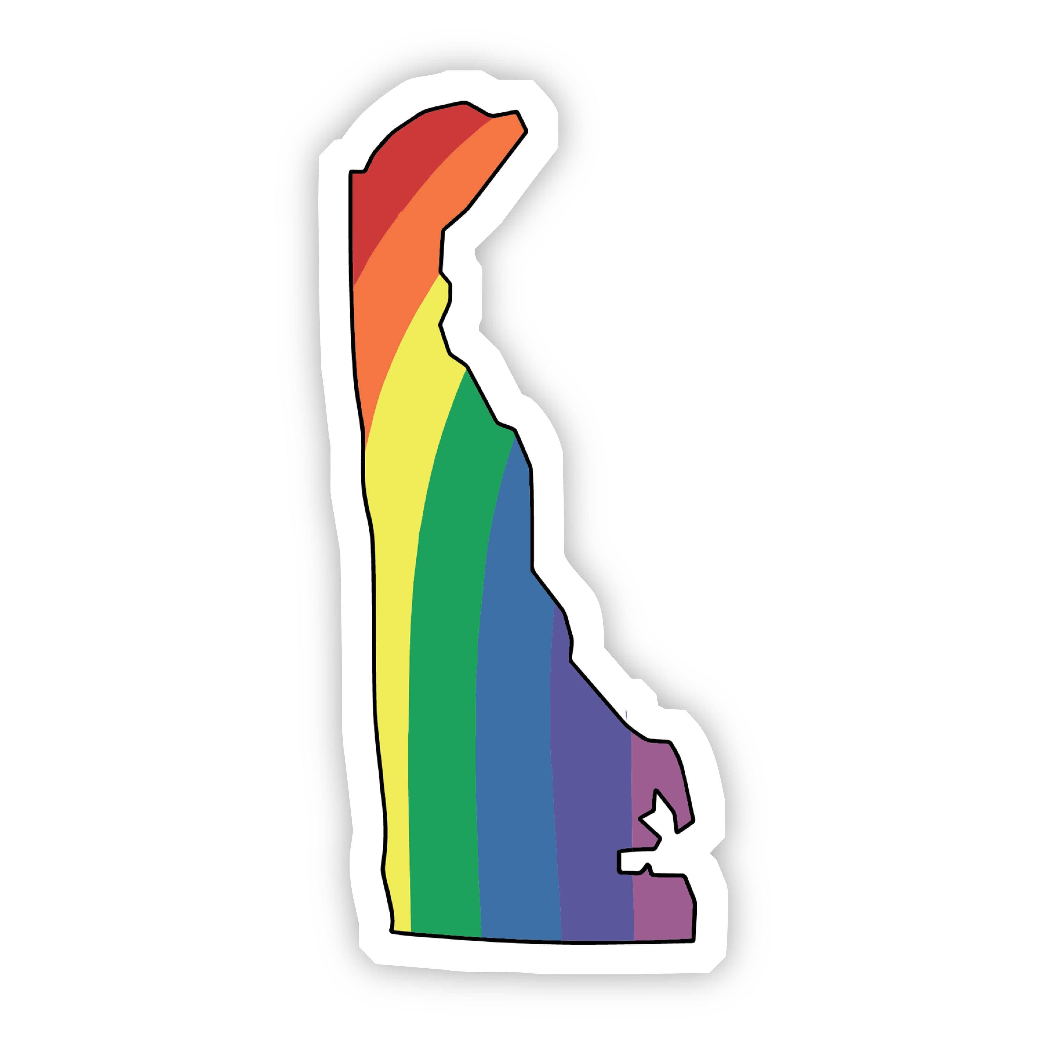  Delaware Rainbow Sticker、mySite、elrpsem3k