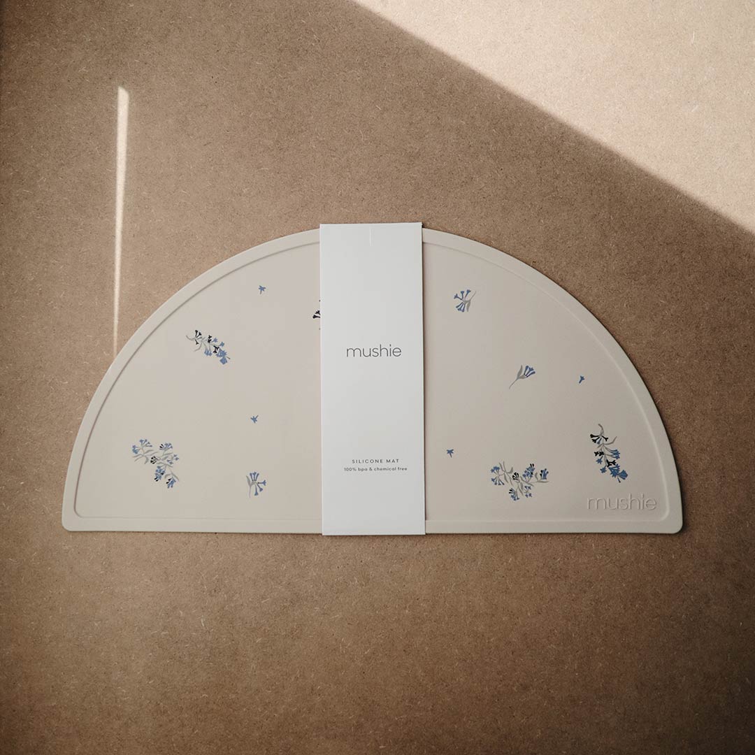  Mushie Silicone Placemat - Lilac Flowers、mySite、merchandisen