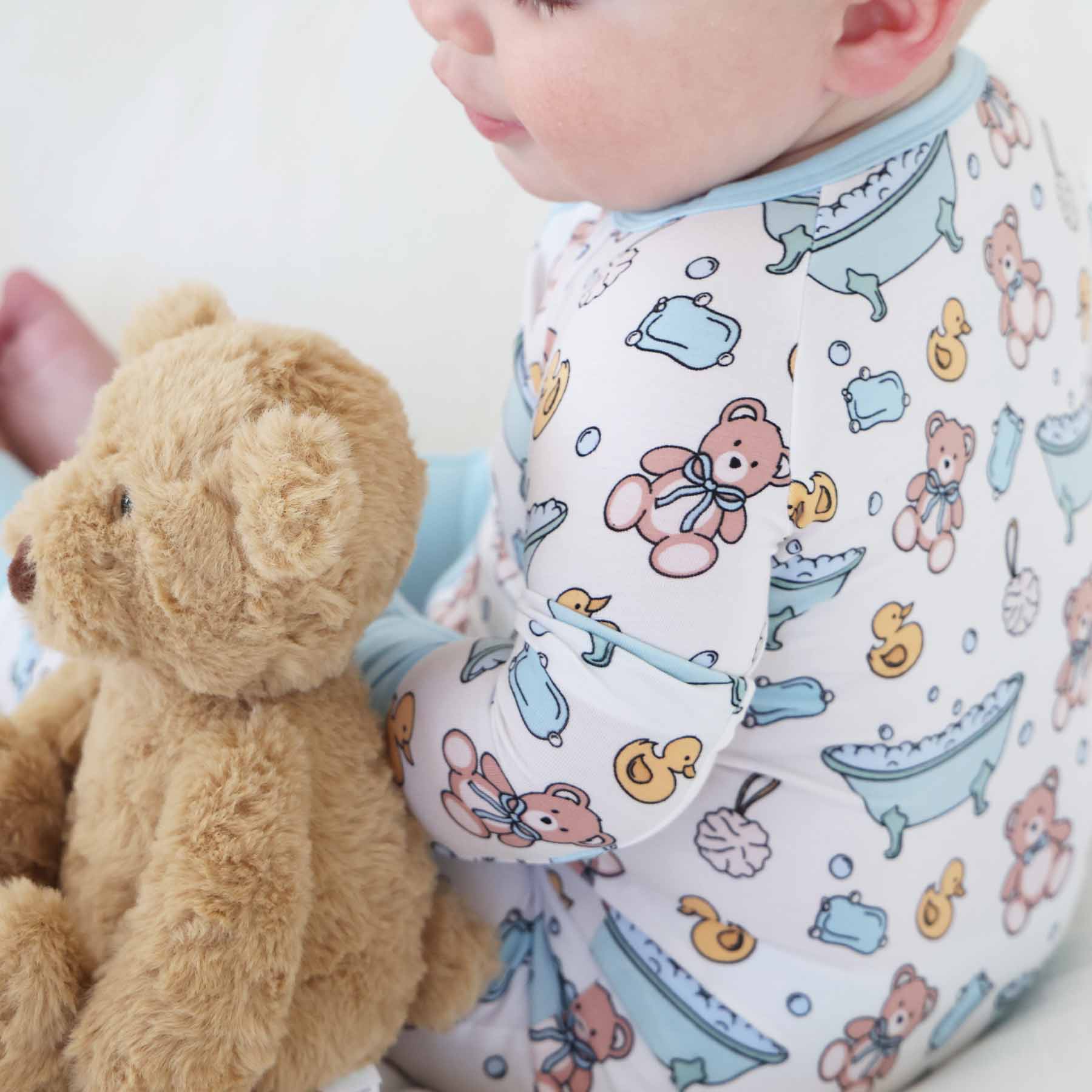  Bathtime Besties Convertible Zip Romper | Blue、mySite、layawaytickets