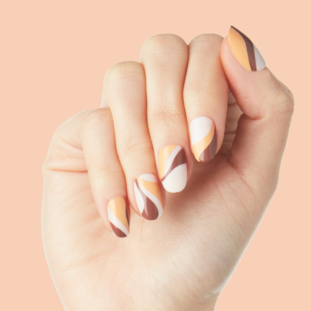 Latte Swirls | Short | Round、mySite、solidvoid