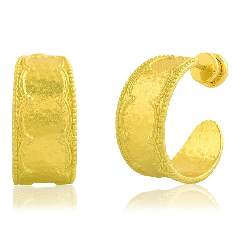 Hoop Earrings | 14K Gold Plated、mySite、camillekostekn