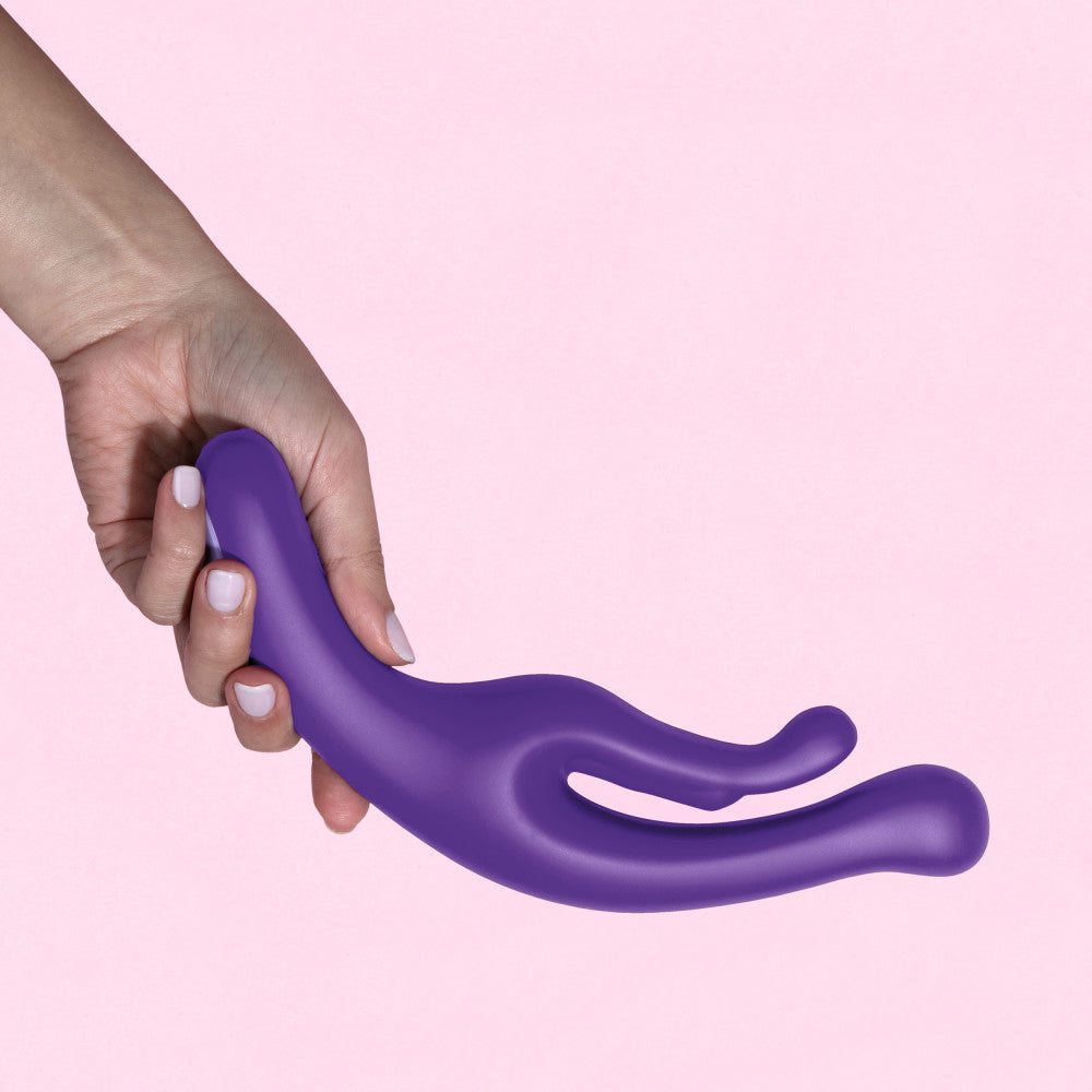 Wellness By Blush™ | G Wave Purple G-Spot & Clitoris UltraSilk® Vibrator - Made with Puria™ Silicone、mySite、bottomscart