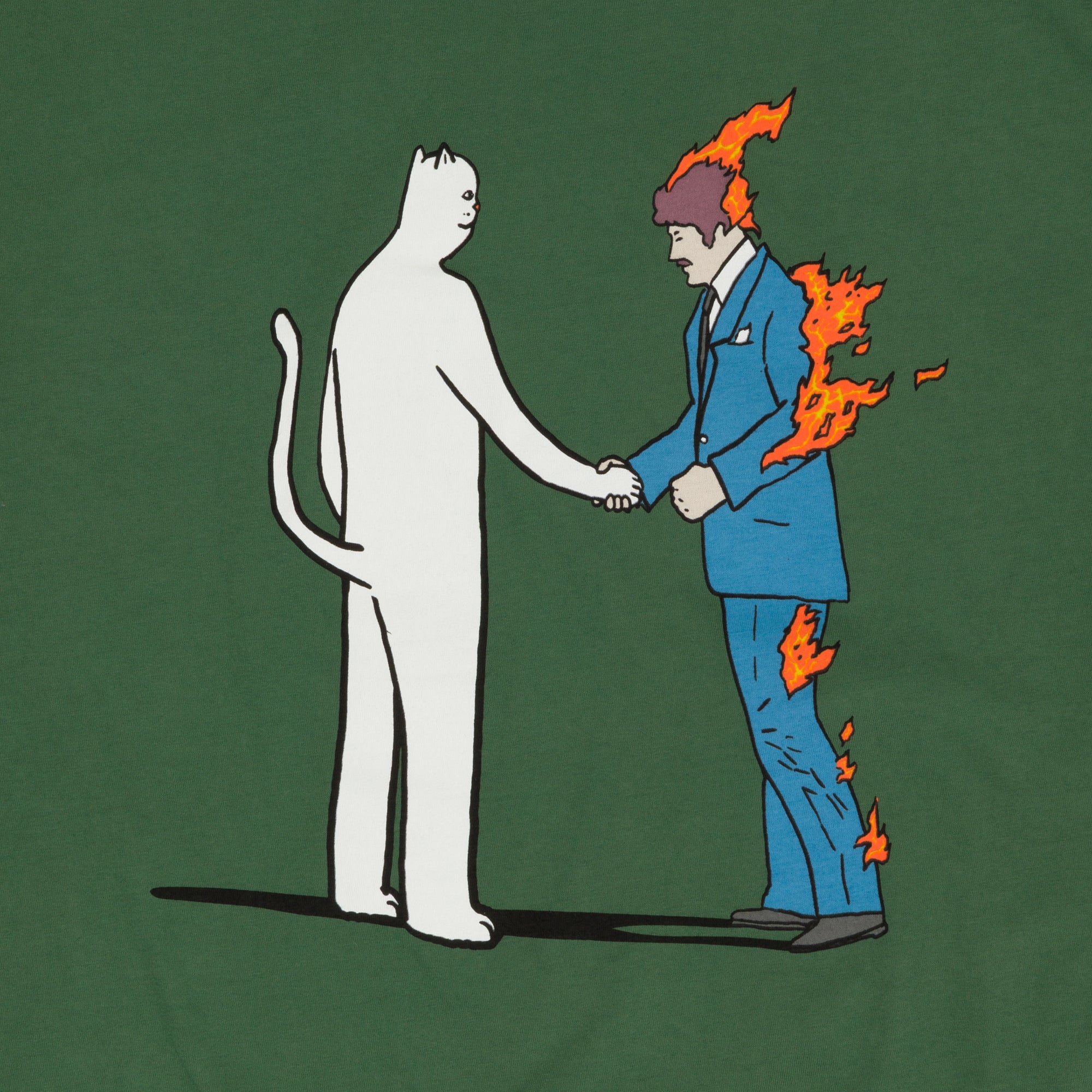  Burn Tee (Olive)、mySite、merchandisen