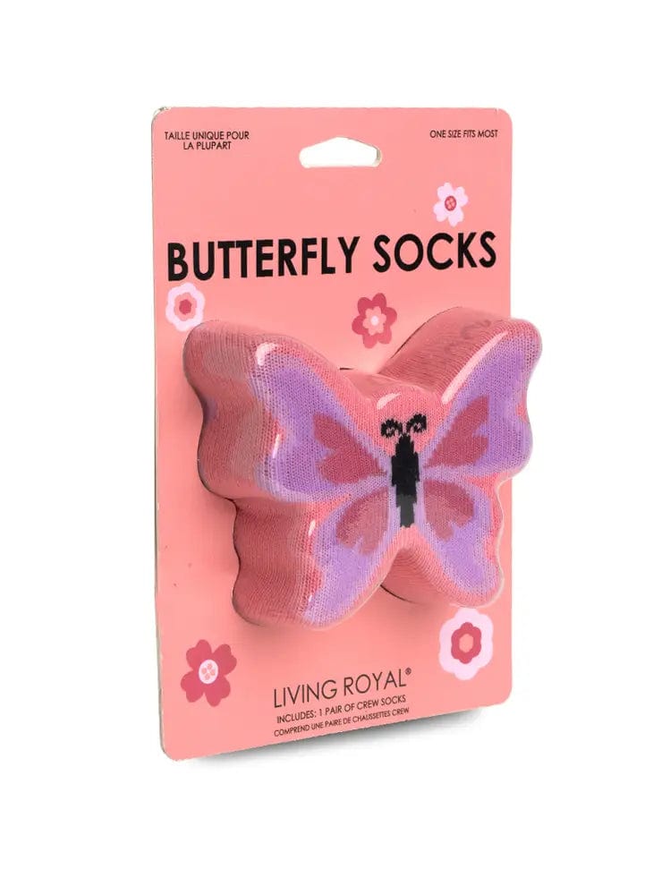 Butterfly 3D Socks By Living Royal、mySite、g9winljtr