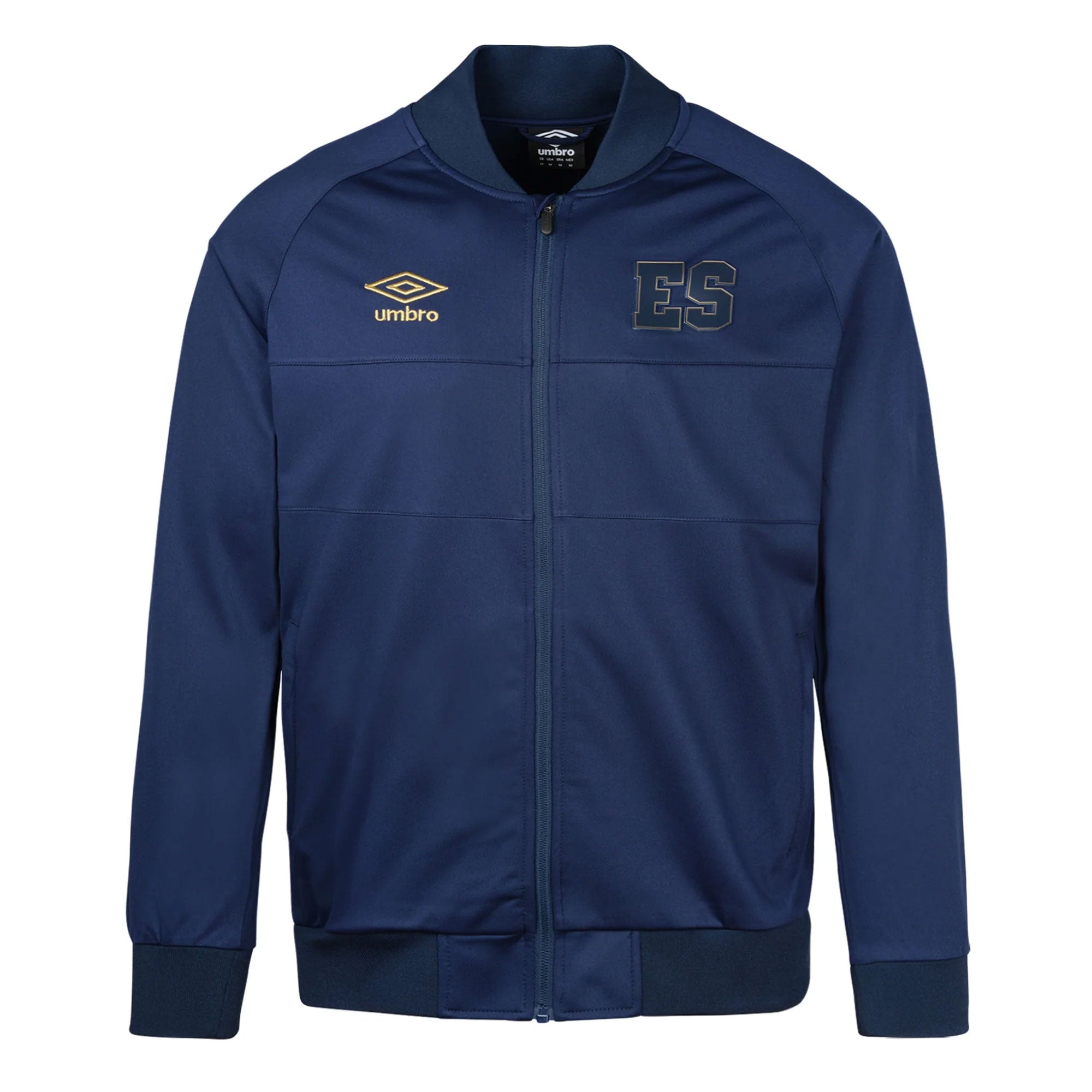 Umbro Men's El Salvador 2023/24 Anthem Jacket Navy/Gold、mySite、bottomscart