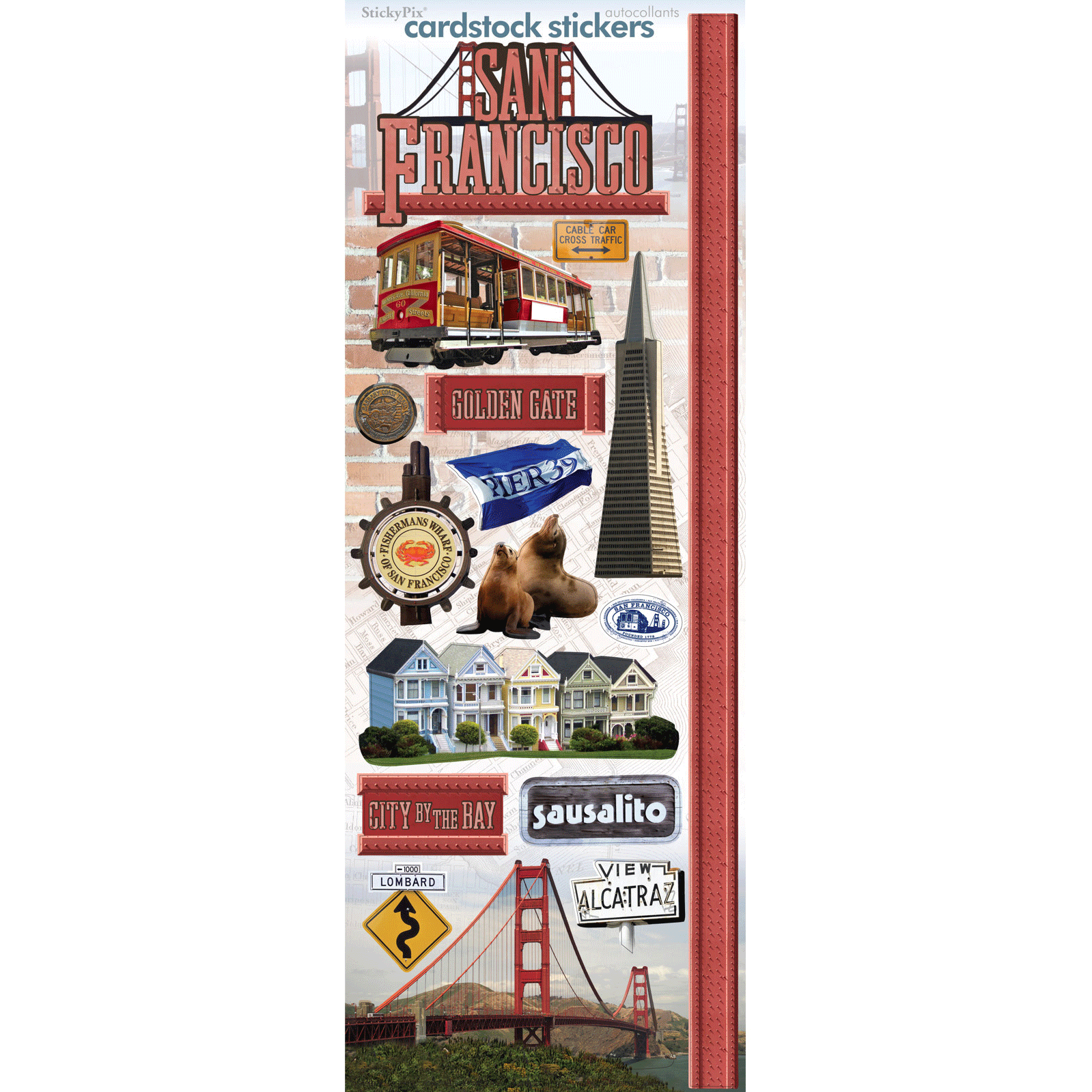  San Francisco Cardstock Stickers、mySite、ghnorth
