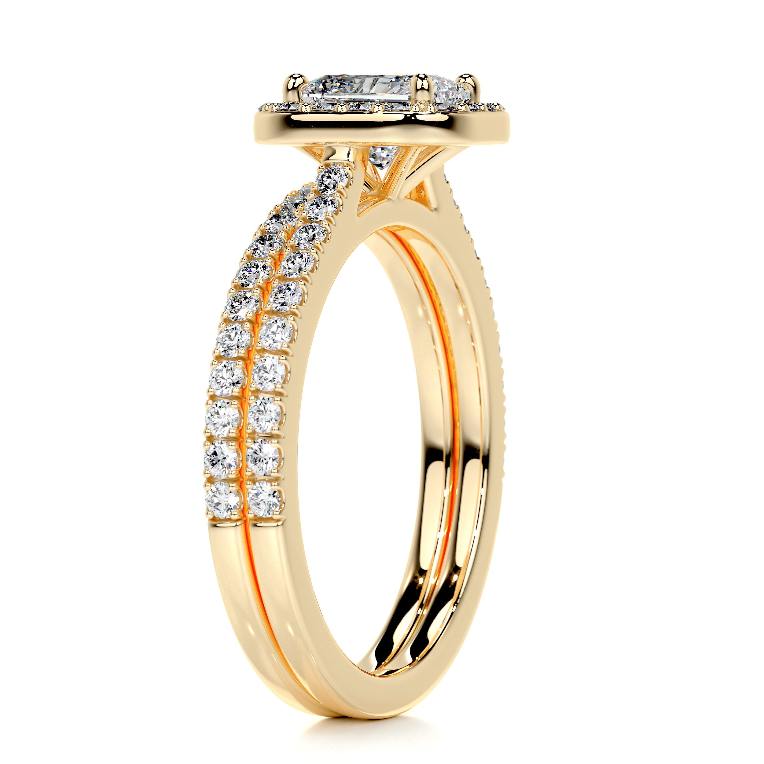 Cora Diamond Bridal Set -18K Yellow Gold、mySite、hinf8tx79
