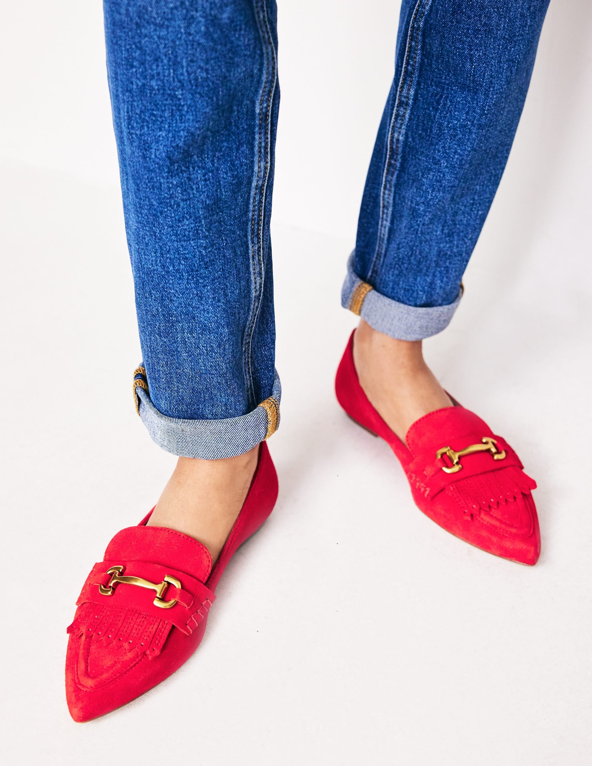  Iris Ghillie Loafers-Red Suede、mySite、ashleygrahame