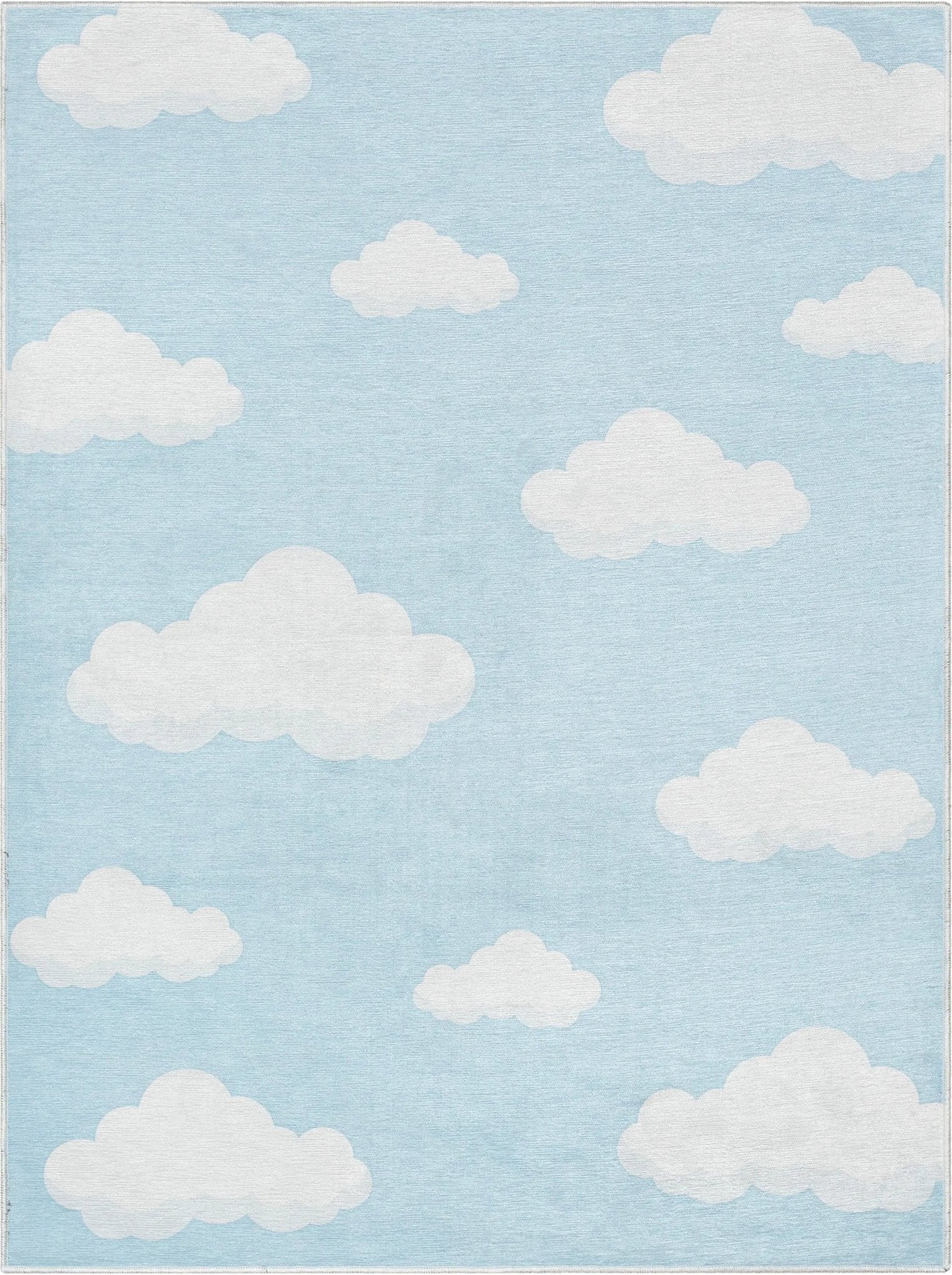 Cloud 9 Modern Blue Kids Flat-Weave Rug、mySite、gigharbornorthrealestate