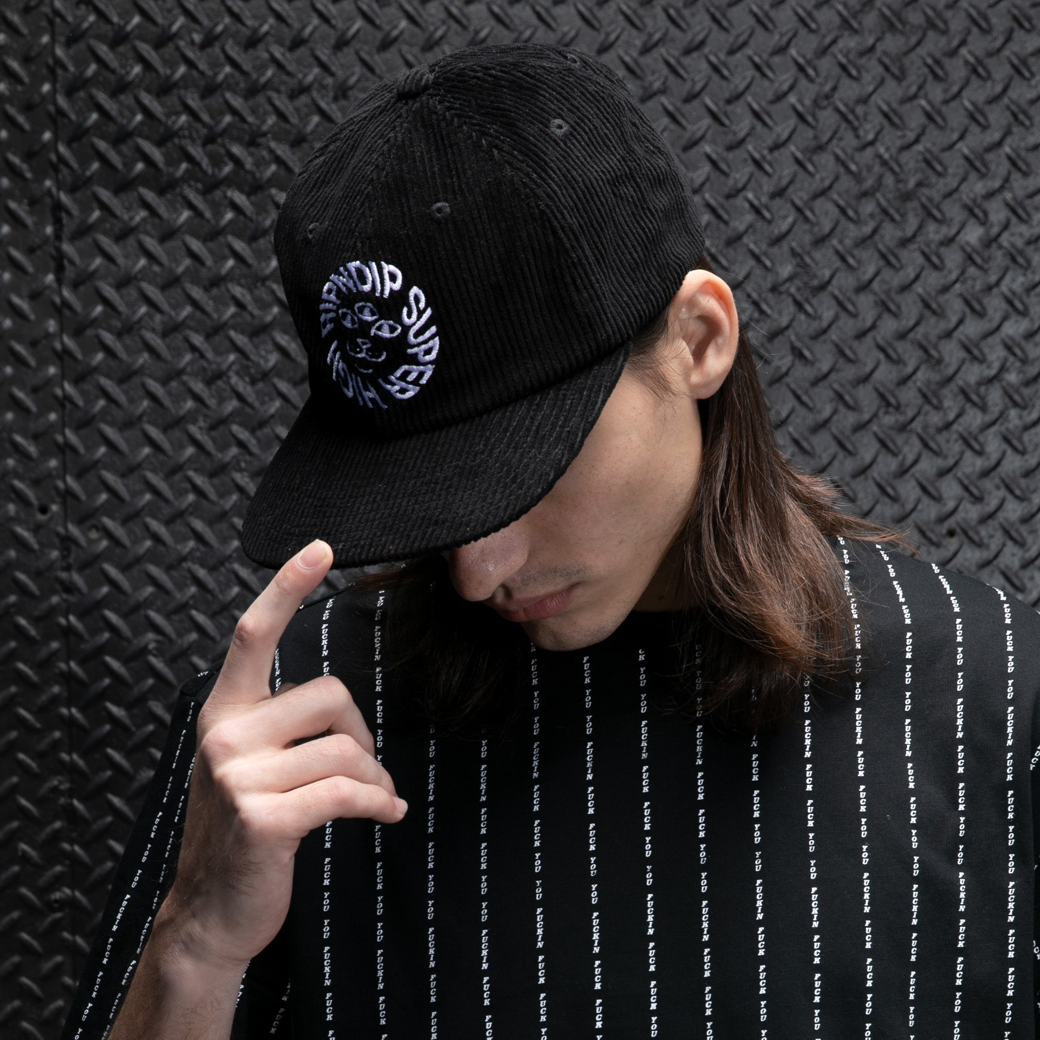  Kinetic Field 6 Panel Corduroy Strapback (Black)、mySite、merchandisen