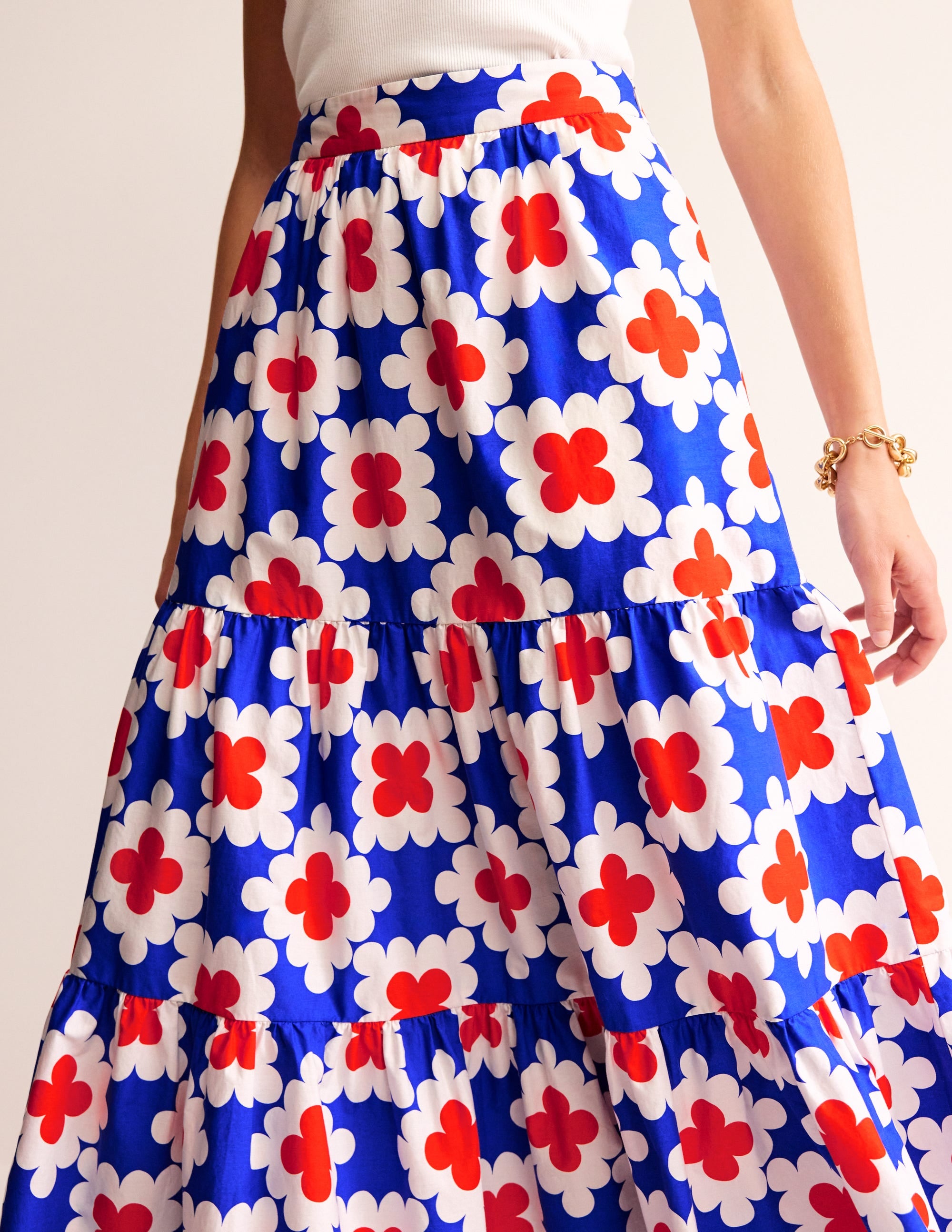  Lorna Tiered Maxi Skirt-Surf the Web, Abstract Tile、mySite、ashleygrahame