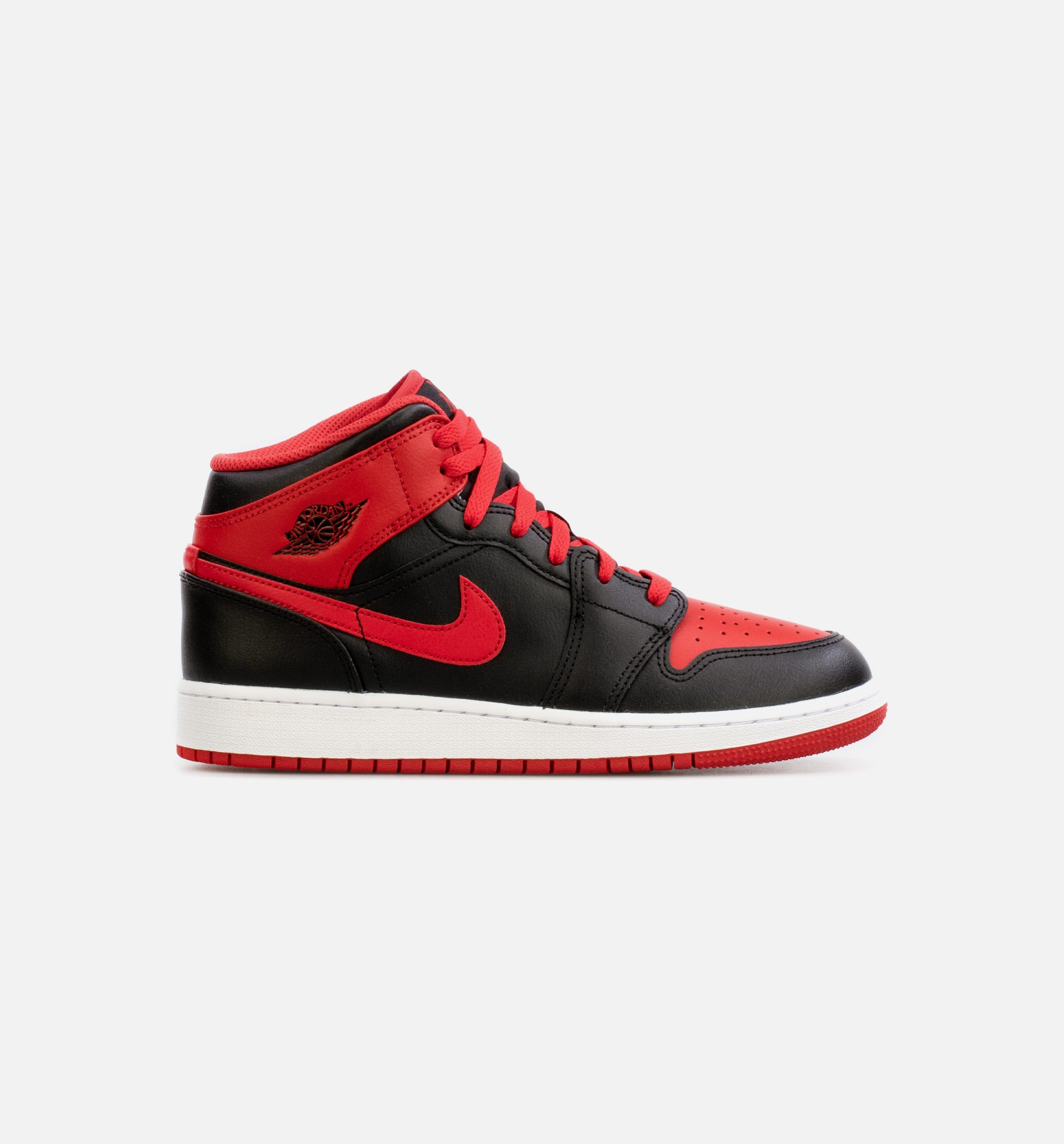 Air Jordan 1 Mid Alternate Red Grade School Lifestyle Shoe - Black/Red、mySite、dreamappss