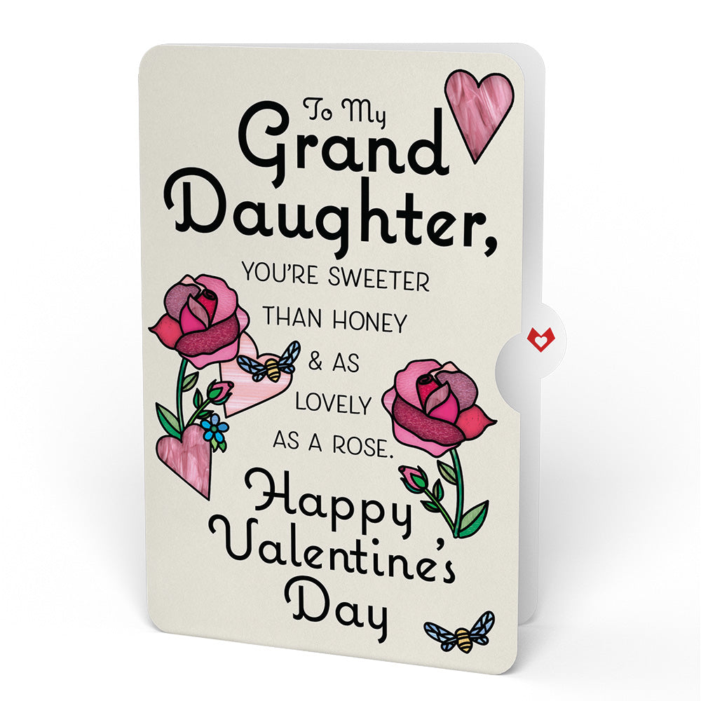 Bee Mine Suncatcher Valentine Pop-Up Card and Sentiment Set for Granddaughter、mySite、solidvoid
