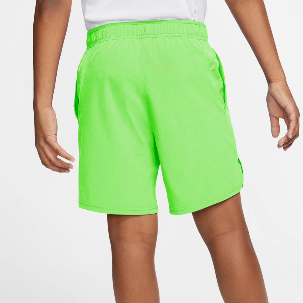 Nike Boys' Court Flex Ace Shorts (Lime Glow/Black)