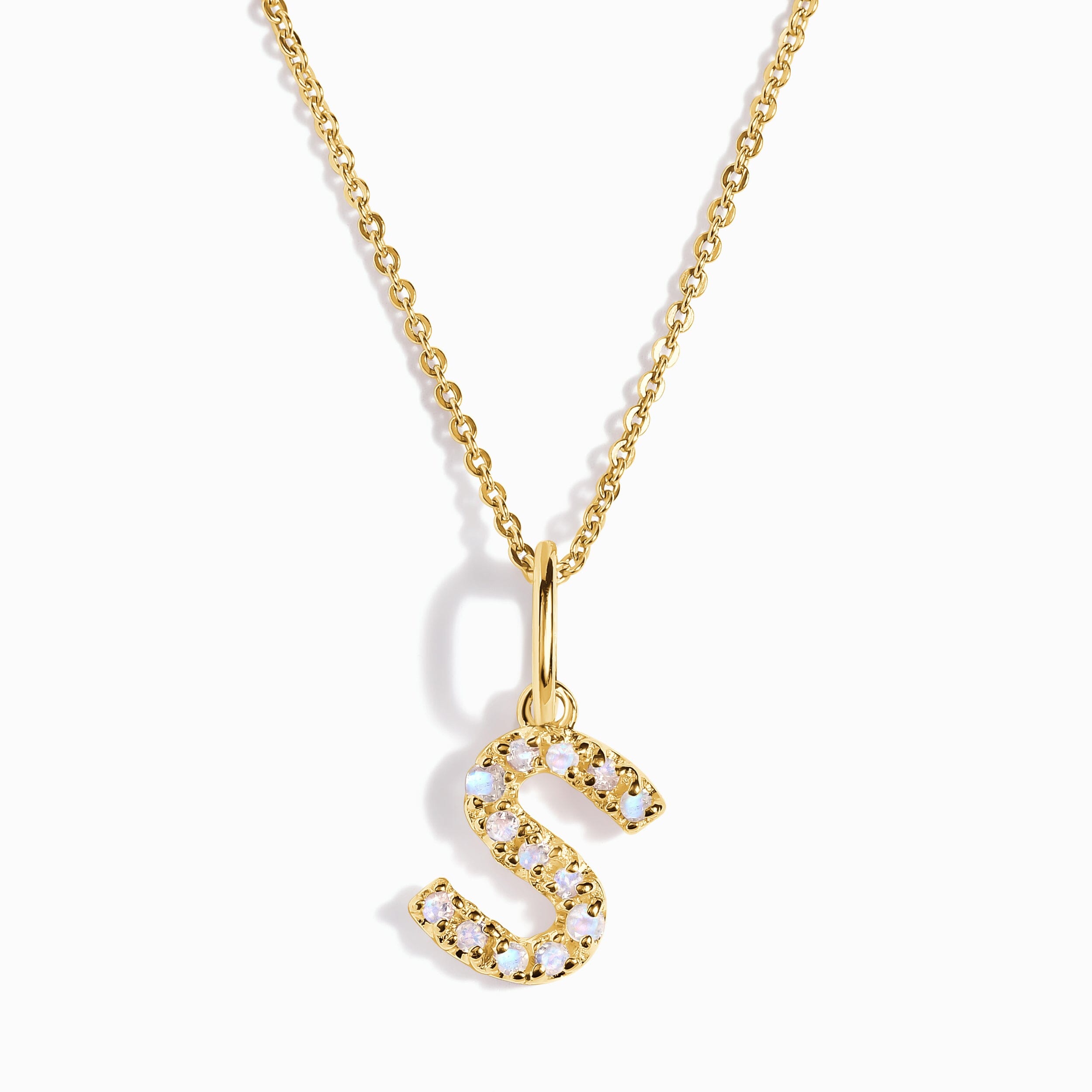 Moonstone Necklace - Alphabet、mySite、hinf8tx79