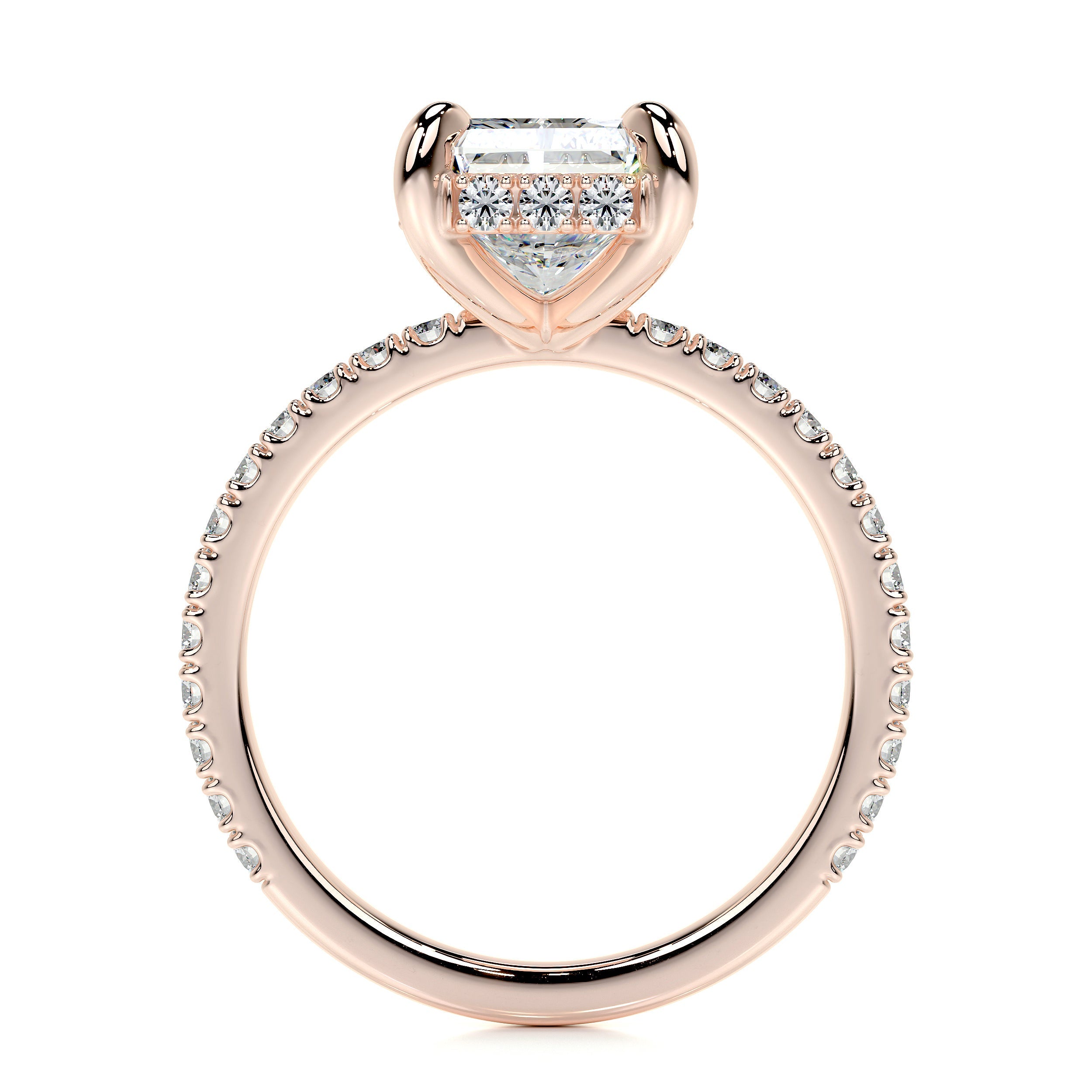 Luna Lab Grown Diamond Ring -14K Rose Gold、mySite、hinf8tx79