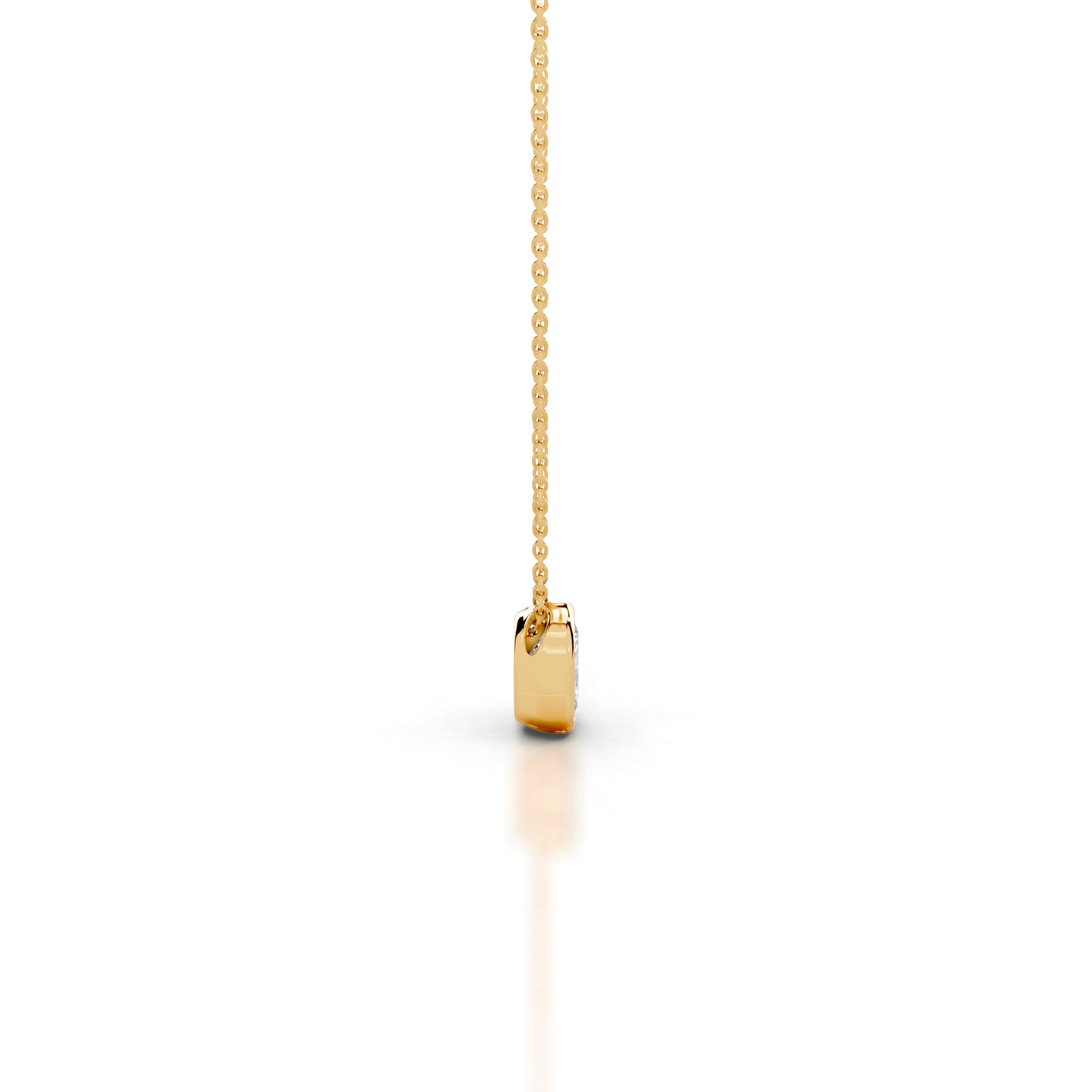 Gianna Lab Grown Diamond Pendant - 18K Yellow Gold、mySite、hinf8tx79