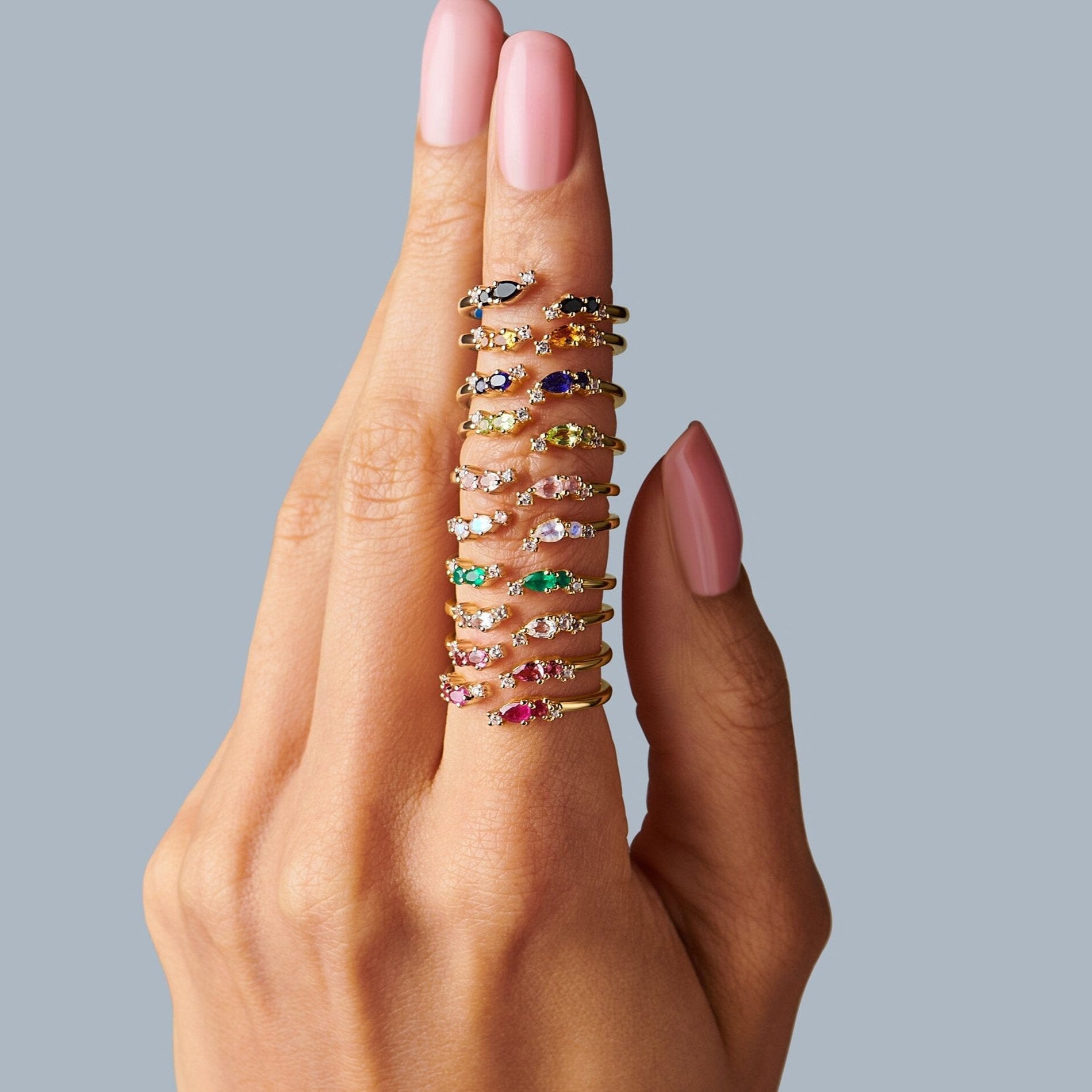 Adjustable Green Onyx Ring Flourish - May Birthstone、mySite、hinf8tx79